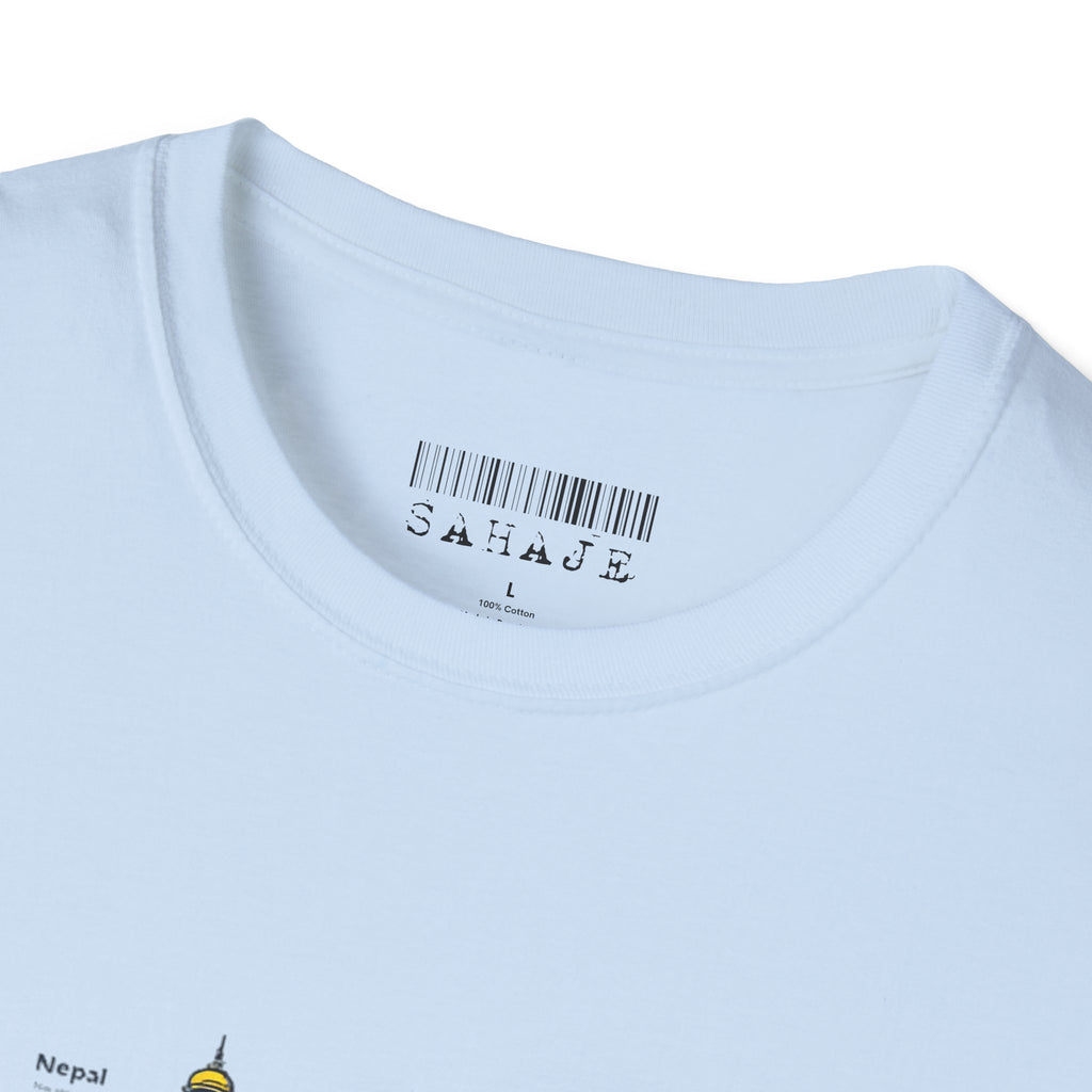 Nepal Temple Skyline T-Shirt – Nepali Cultural Heritage Graphic Tee, Travel & Spiritual Design
