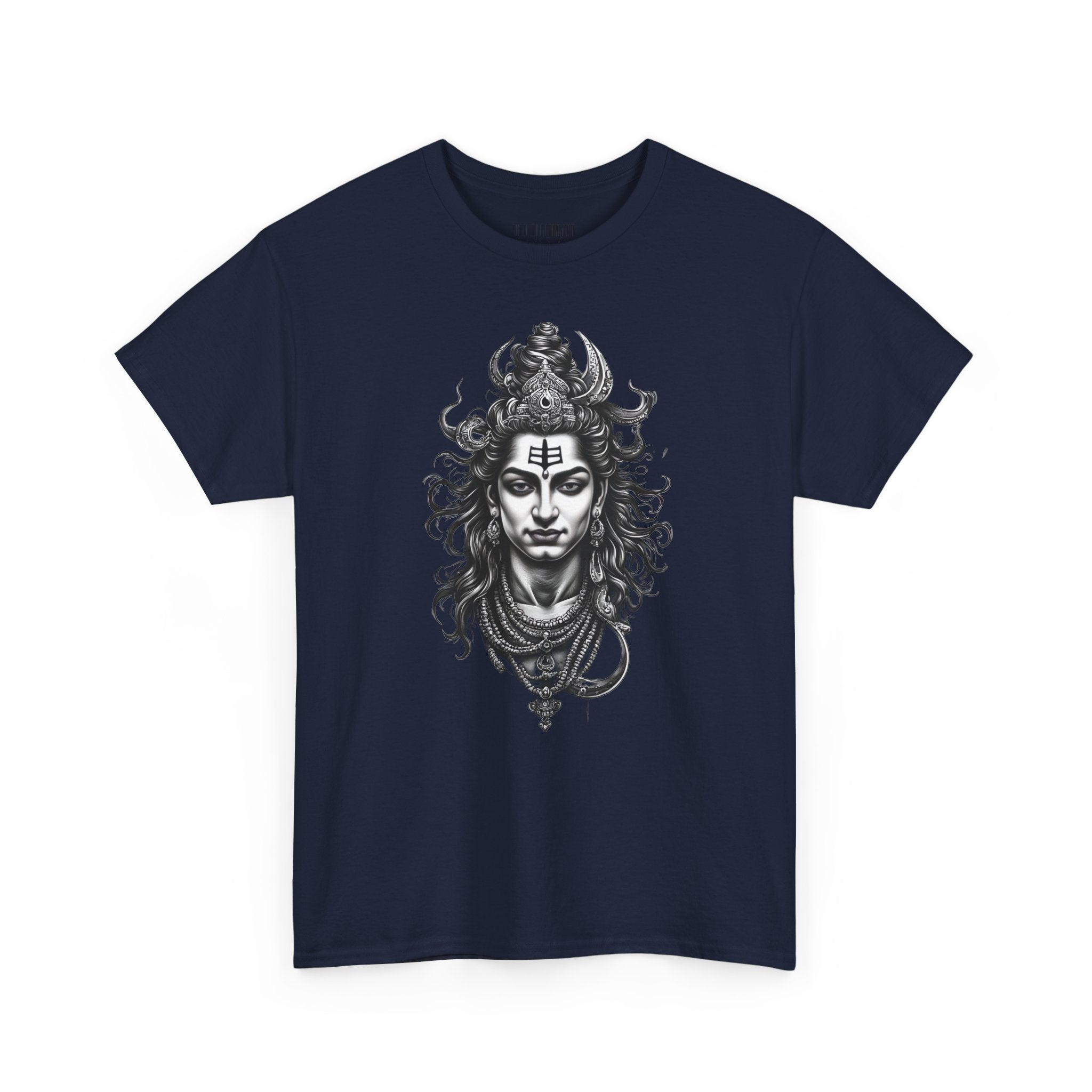 Shiva Portrait Tee — Hindu God Shiva Graphic T-Shirt