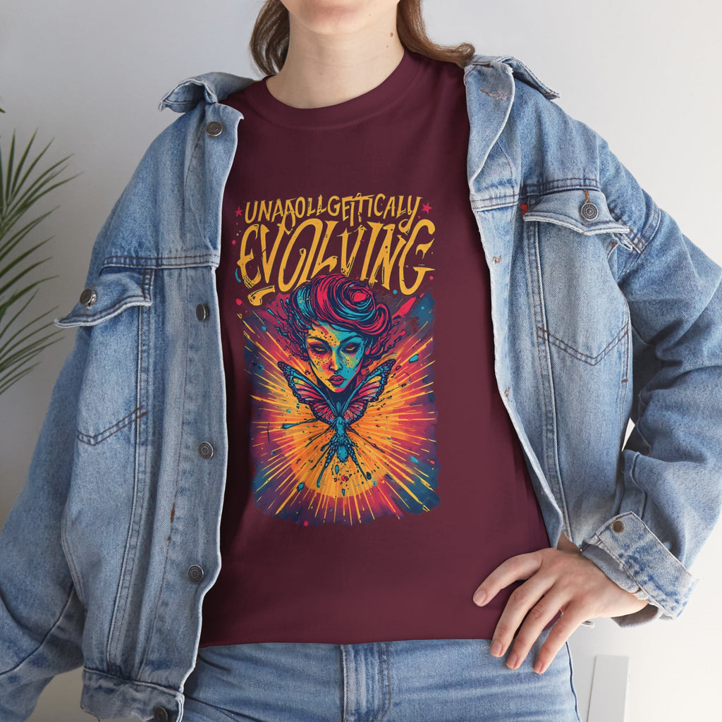 Evolving Alien Graphic Tee — "Unnaturally Evolving" Sci‑Fi Art T-Shirt