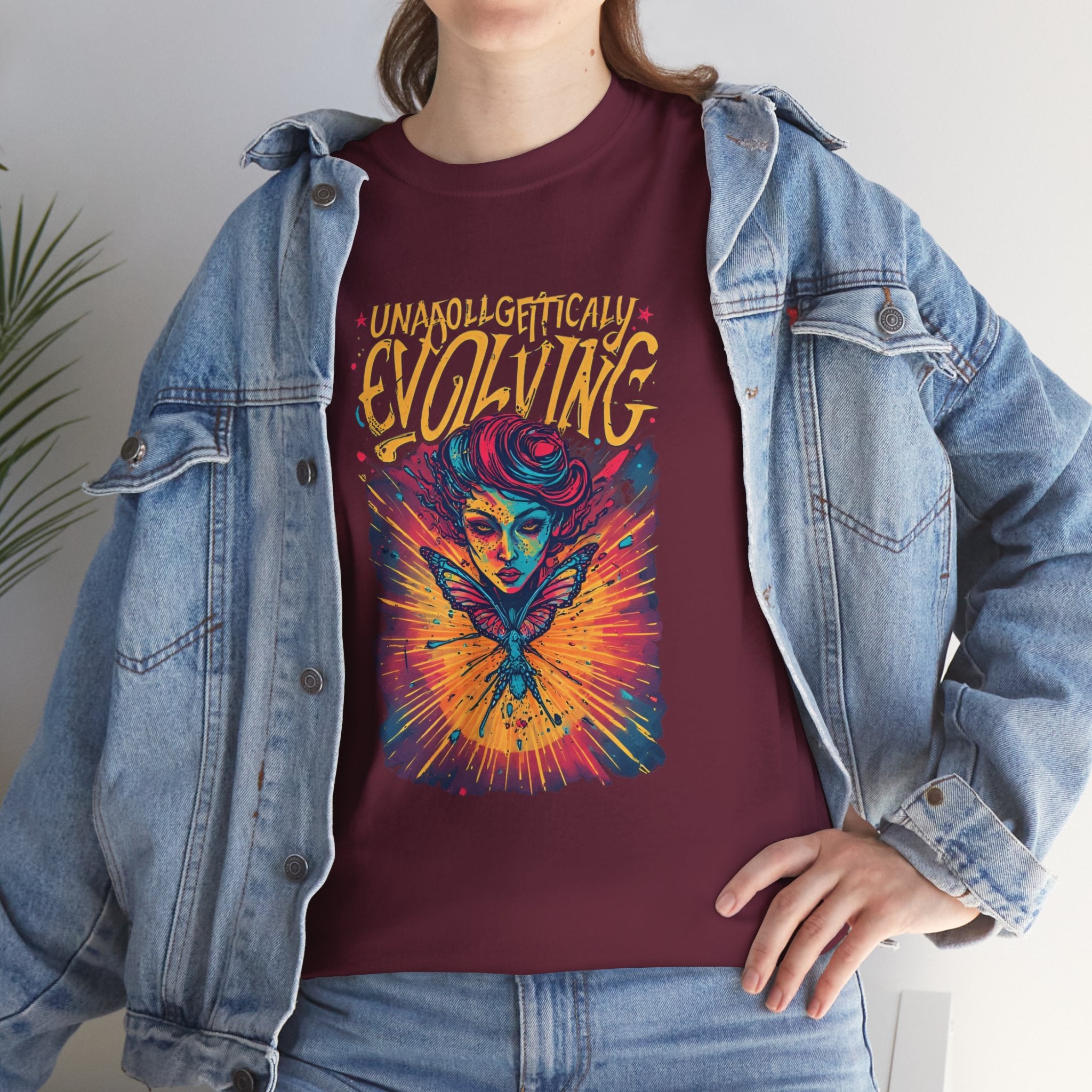 Evolving Alien Graphic Tee — "Unnaturally Evolving" Sci‑Fi Art T-Shirt