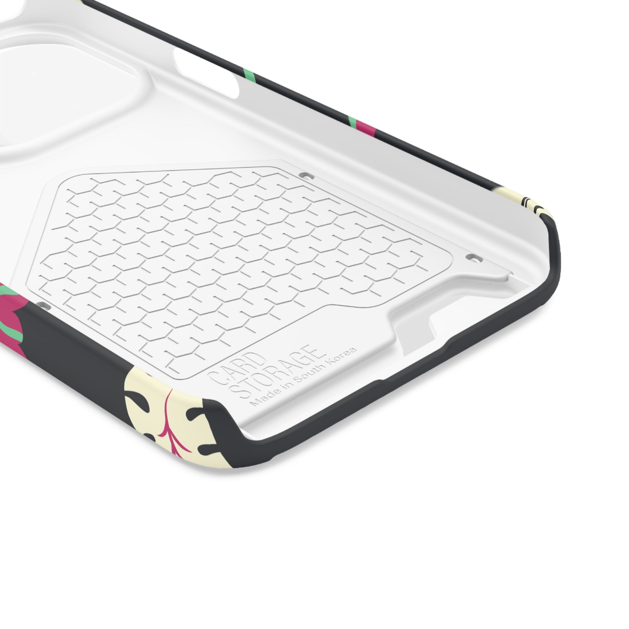 Vibrant Phone Case with Card Holder, Stylish Phone Accessory, Colorful Gift for Her, Boho Phone Cover, Trendy Mobile Case