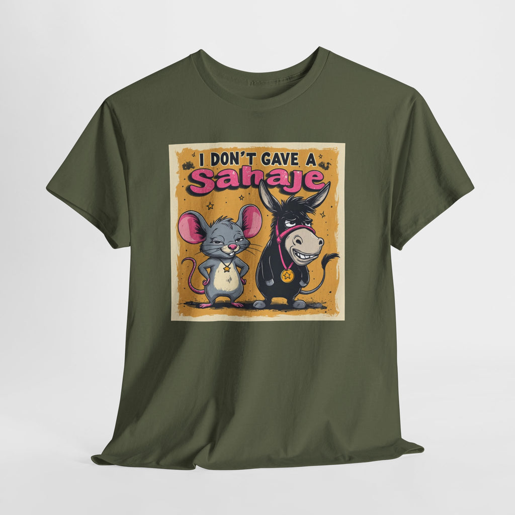 I Don't Give A Snair! Tee — Funny Mouse & Cat Graphic T-Shirt