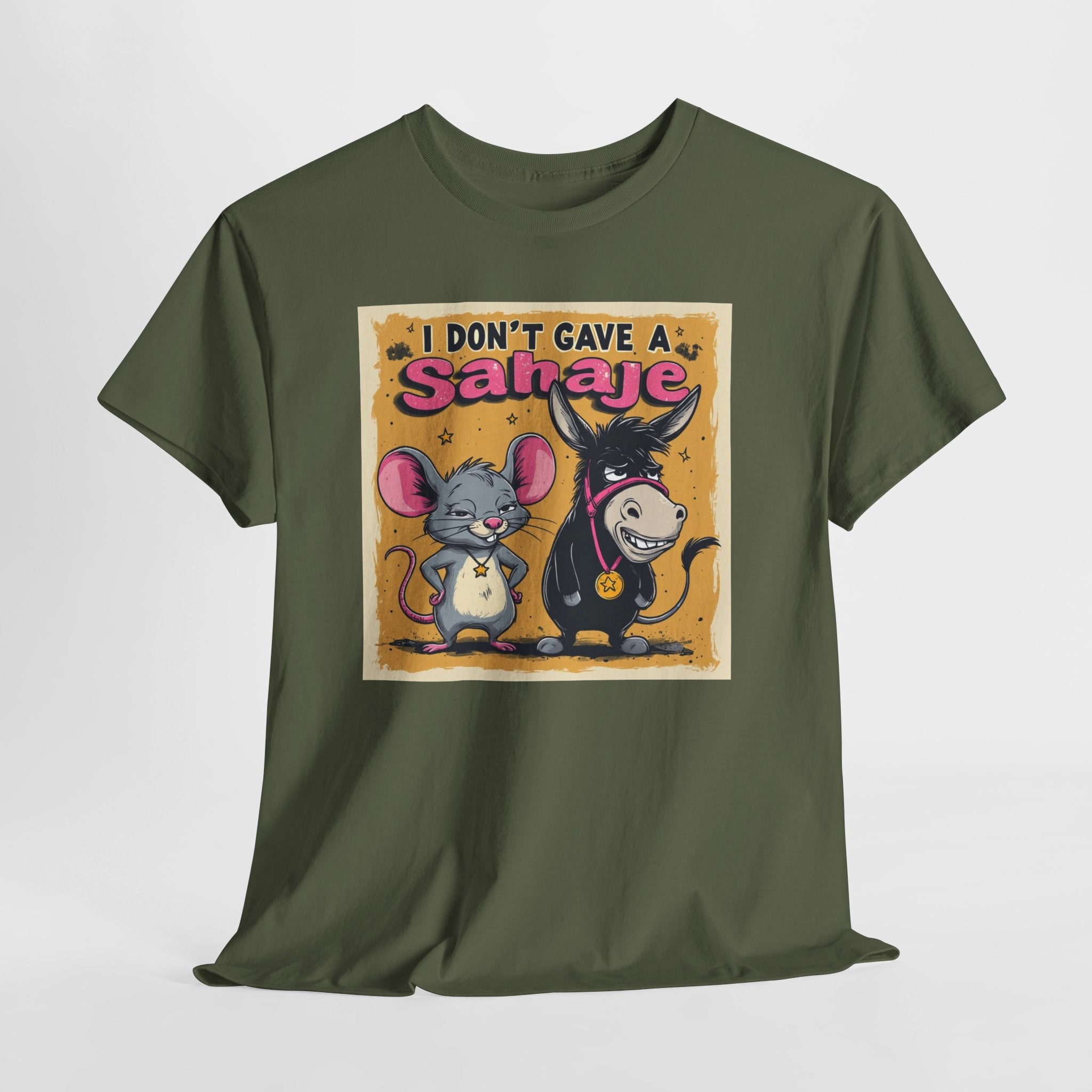 I Don't Give A Snair! Tee — Funny Mouse & Cat Graphic T-Shirt