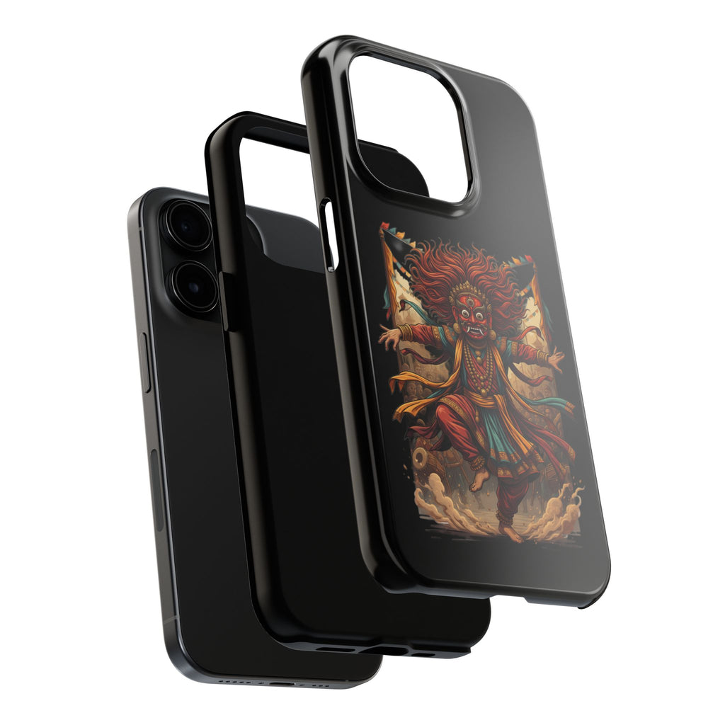 Tibetan Demon Dance Tough Phone Case — Bold Mythic Protective Cover