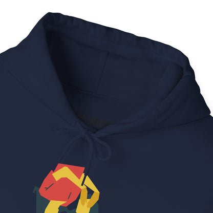 Fox Recycling Symbol Hoodie — Geometric Fox Eco-Friendly Design