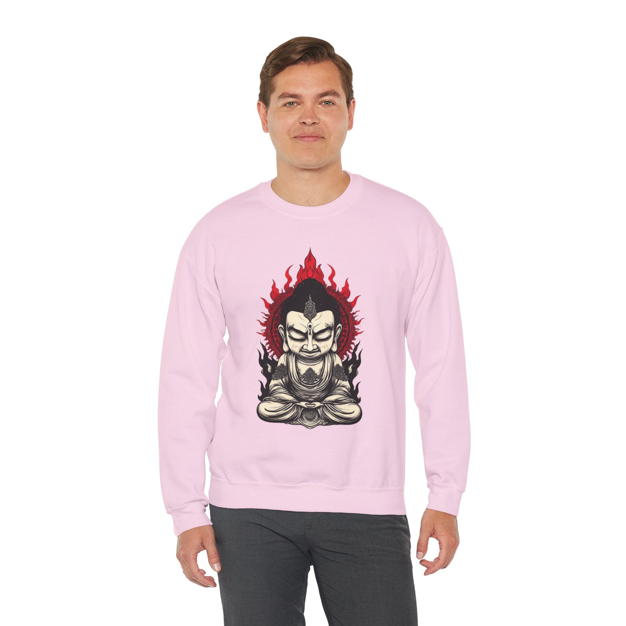 Buddha Flame Crewneck Sweatshirt