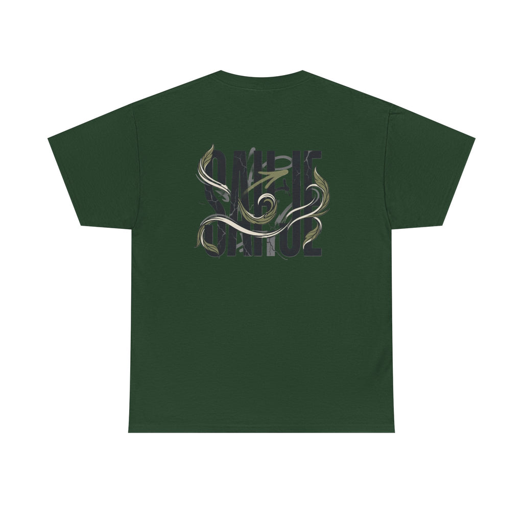 Graphic Tee — 'Savage' Typography with Snake Accent