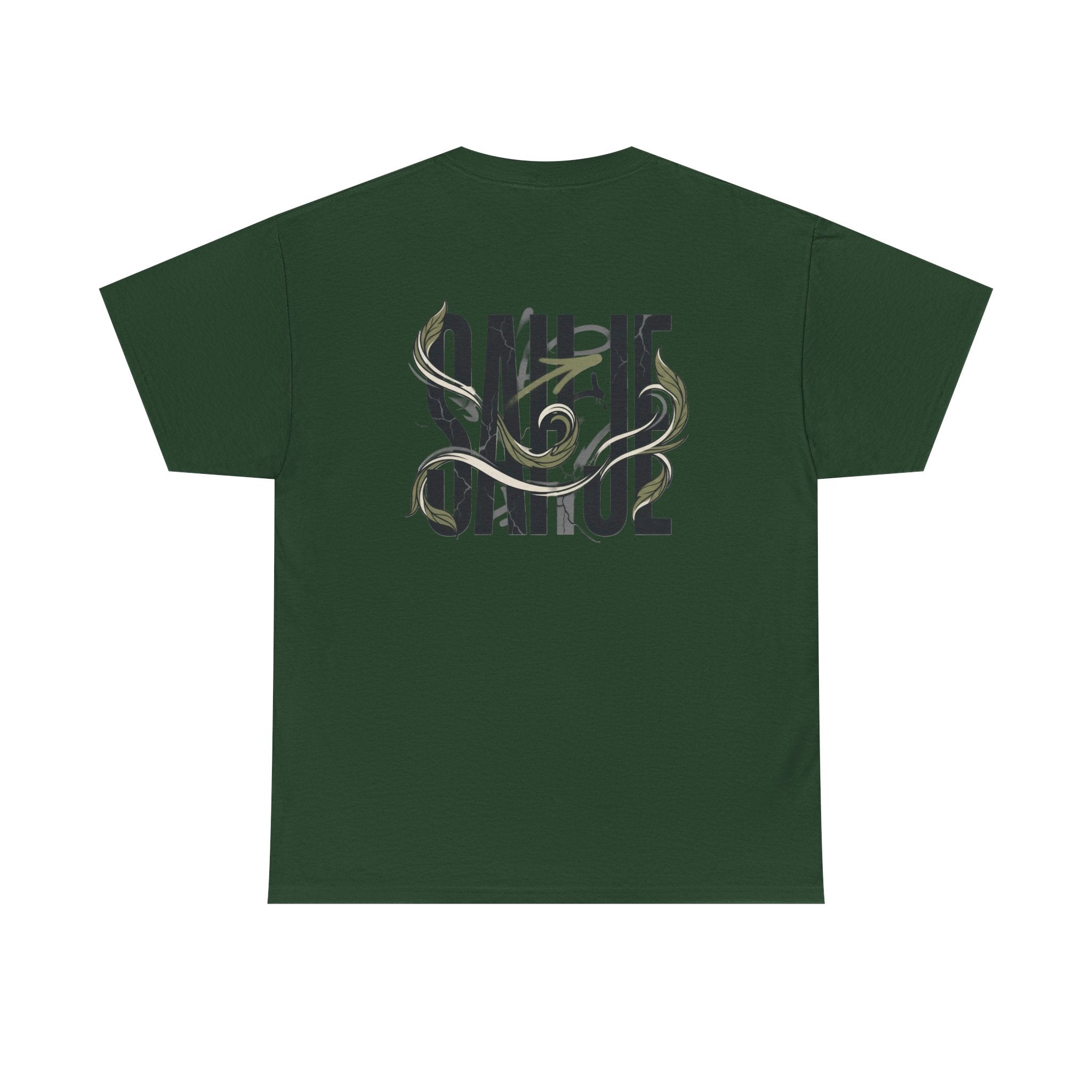 Graphic Tee — 'Savage' Typography with Snake Accent