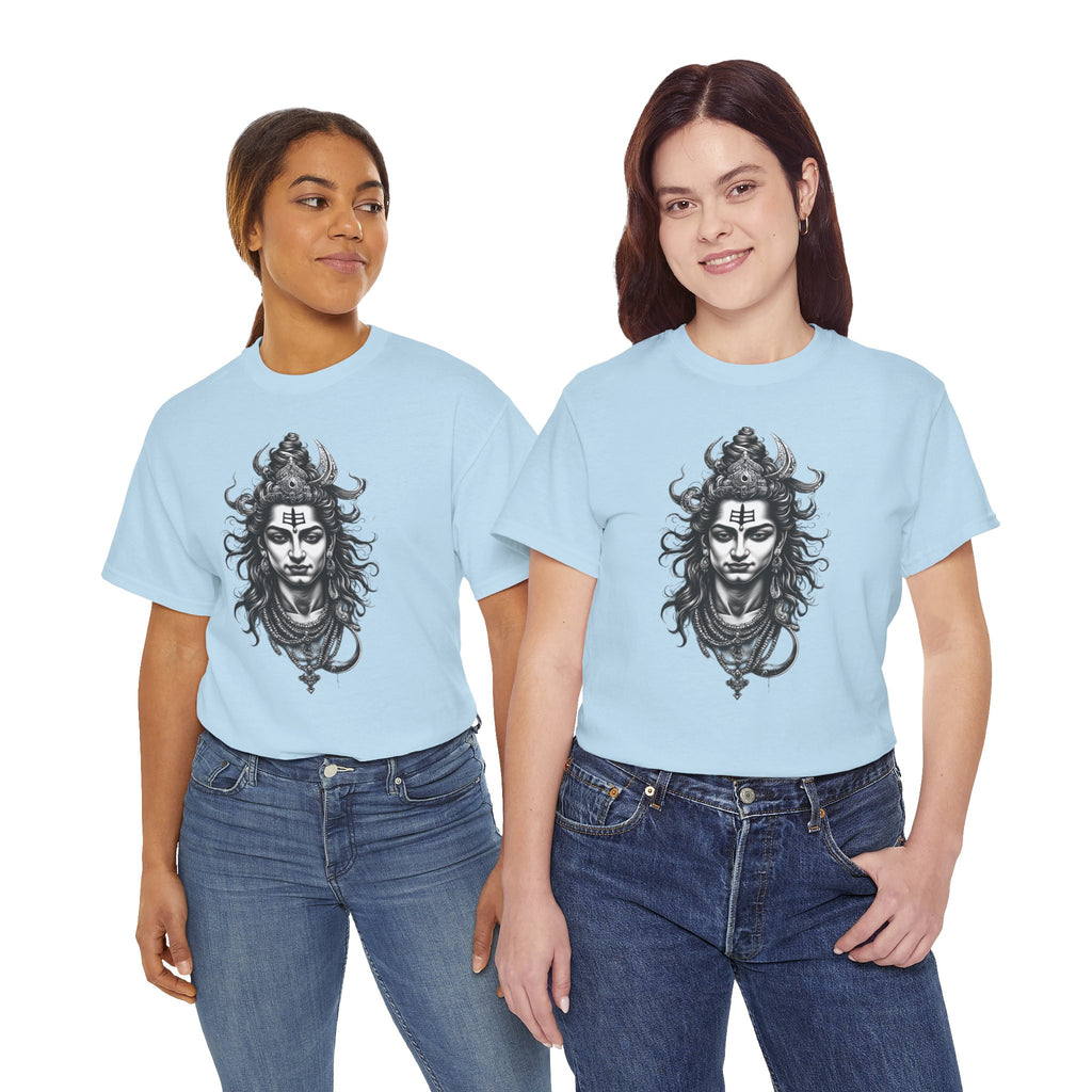 Shiva Portrait Tee — Hindu God Shiva Graphic T-Shirt