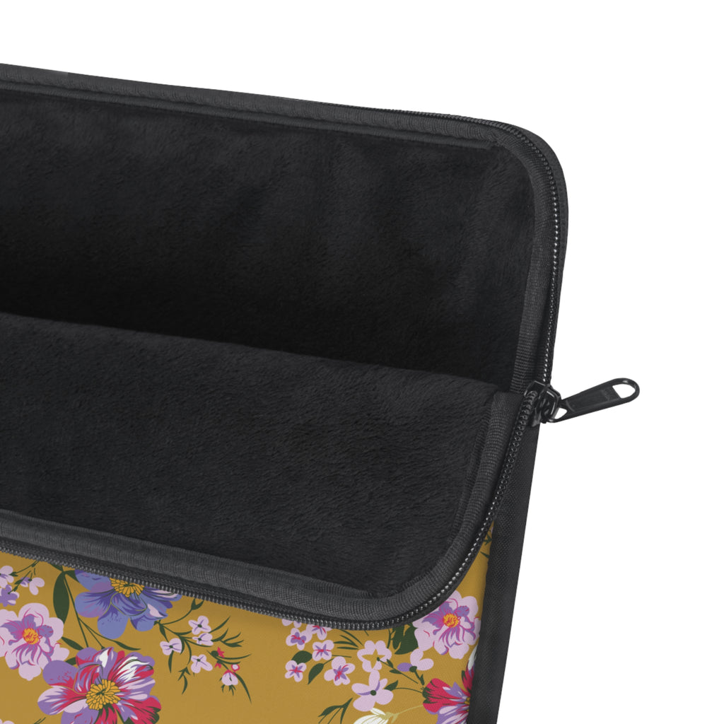 Floral Laptop Sleeve - Stylish Computer Case, Gift for Students, Mother's Day, Tech Accessory, Office Decor