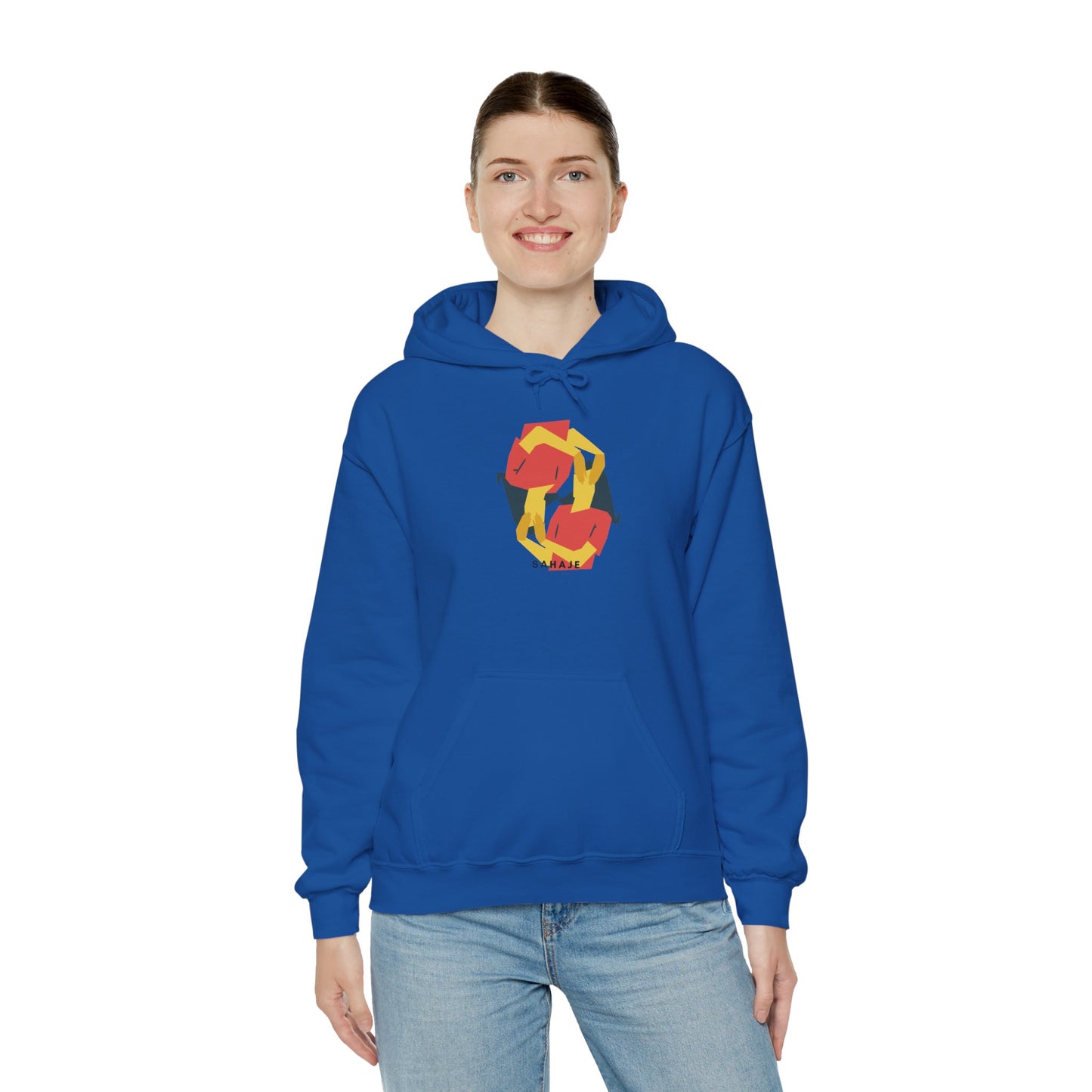 Fox Recycling Symbol Hoodie — Geometric Fox Eco-Friendly Design
