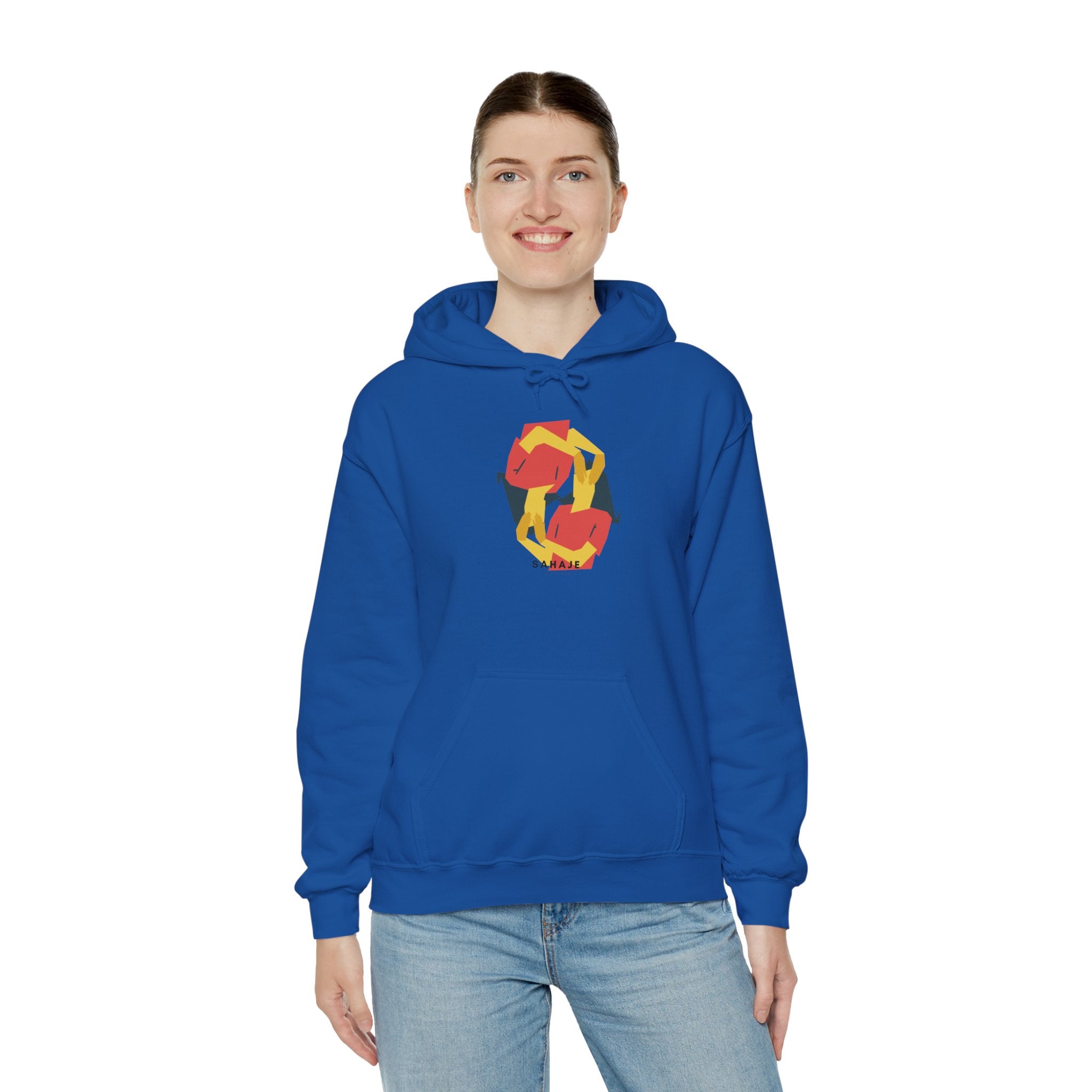 Fox Recycling Symbol Hoodie — Geometric Fox Eco-Friendly Design