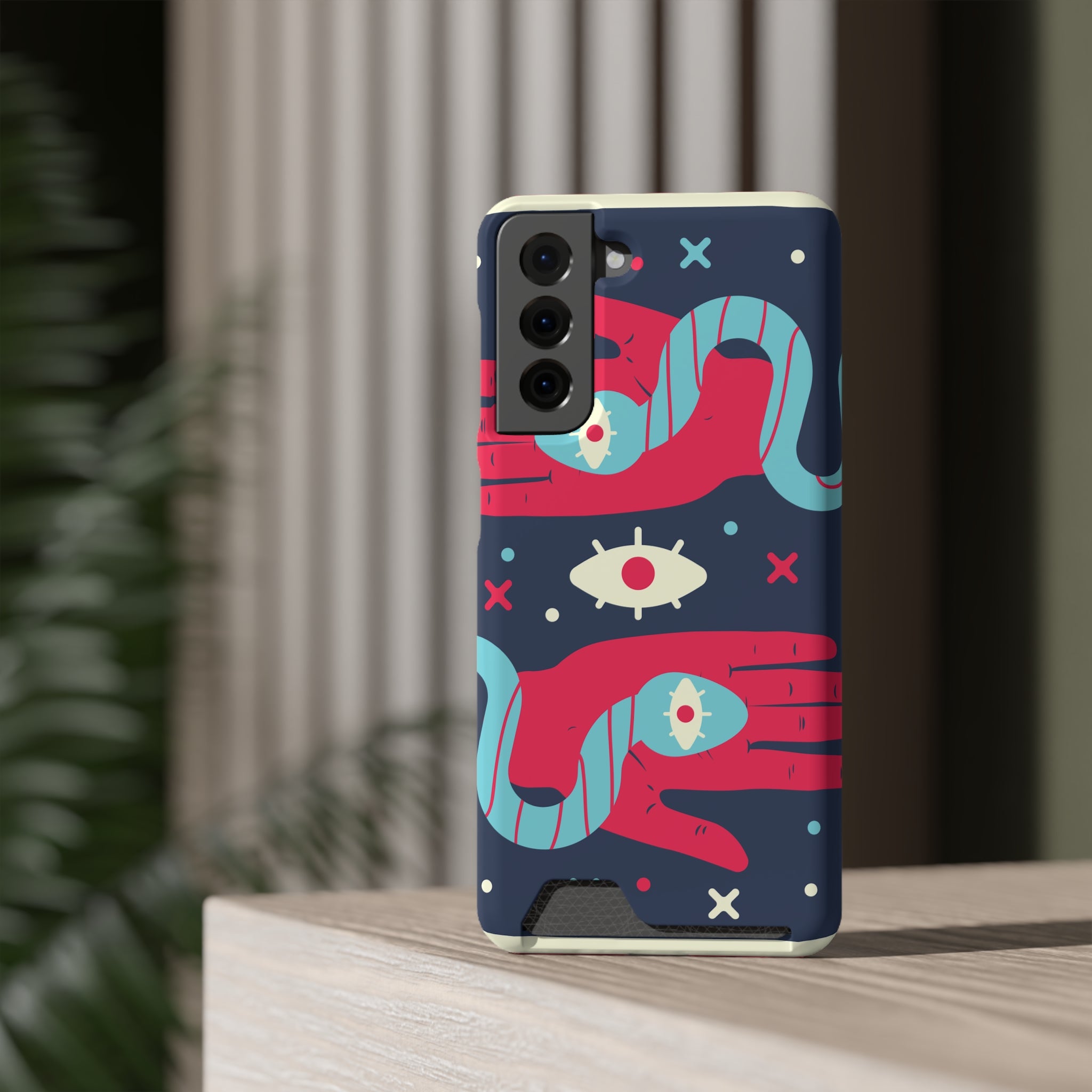 Mystical Phone Case with Card Holder - Boho Chic Style, Unique Design for Everyday Use, Perfect Gift for Creatives, Eye-Catching [...]