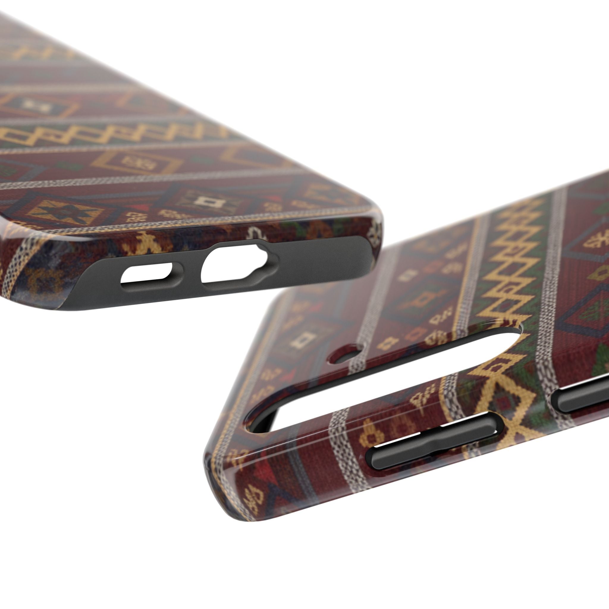 Aztec Pattern Tough Phone Case — Rustic Tribal Protective Cover