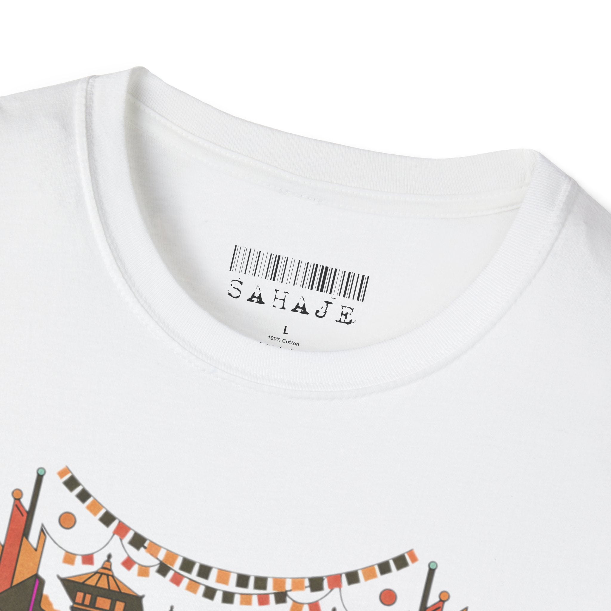 Boho Tribal Sunset T-Shirt — Vintage Geometric Nature Graphic