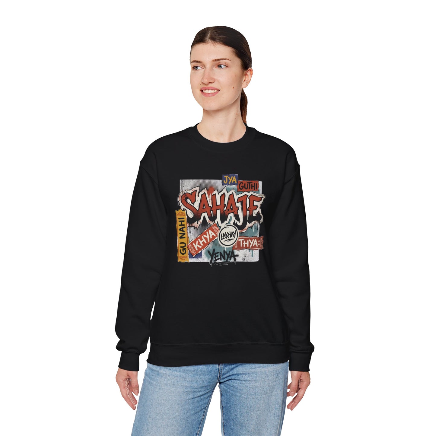 Sahajee Graphic Crewneck Sweatshirt — Urban Tagline Streetwear