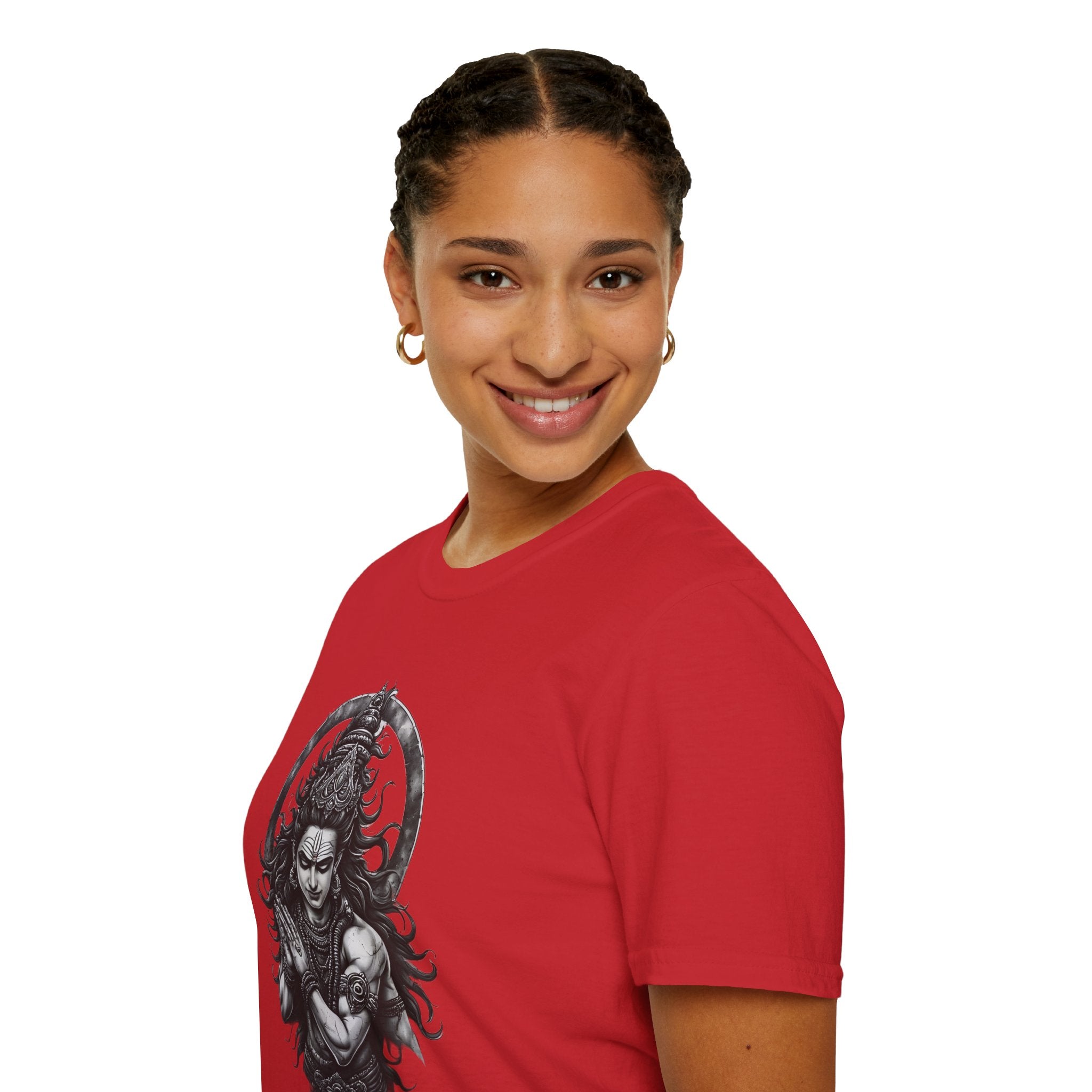 Shiva Portrait T‑Shirt – Intricate Hindu Deity Art Tee