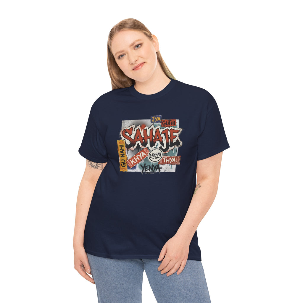 Shahje Graffiti Logo Tee - Urban Retro Streetwear T-Shirt
