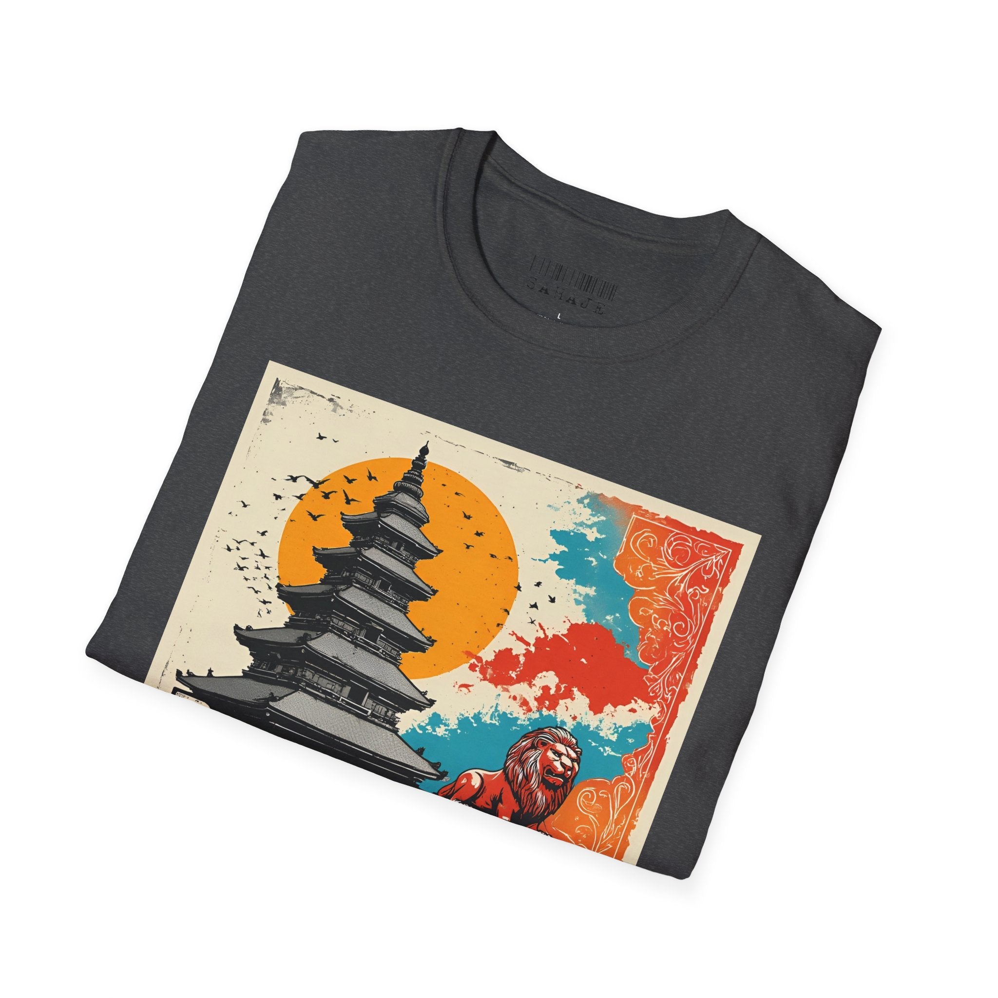 Bhaktapur Vintage Travel T-Shirt – Nepal Pagoda Graphic Tee