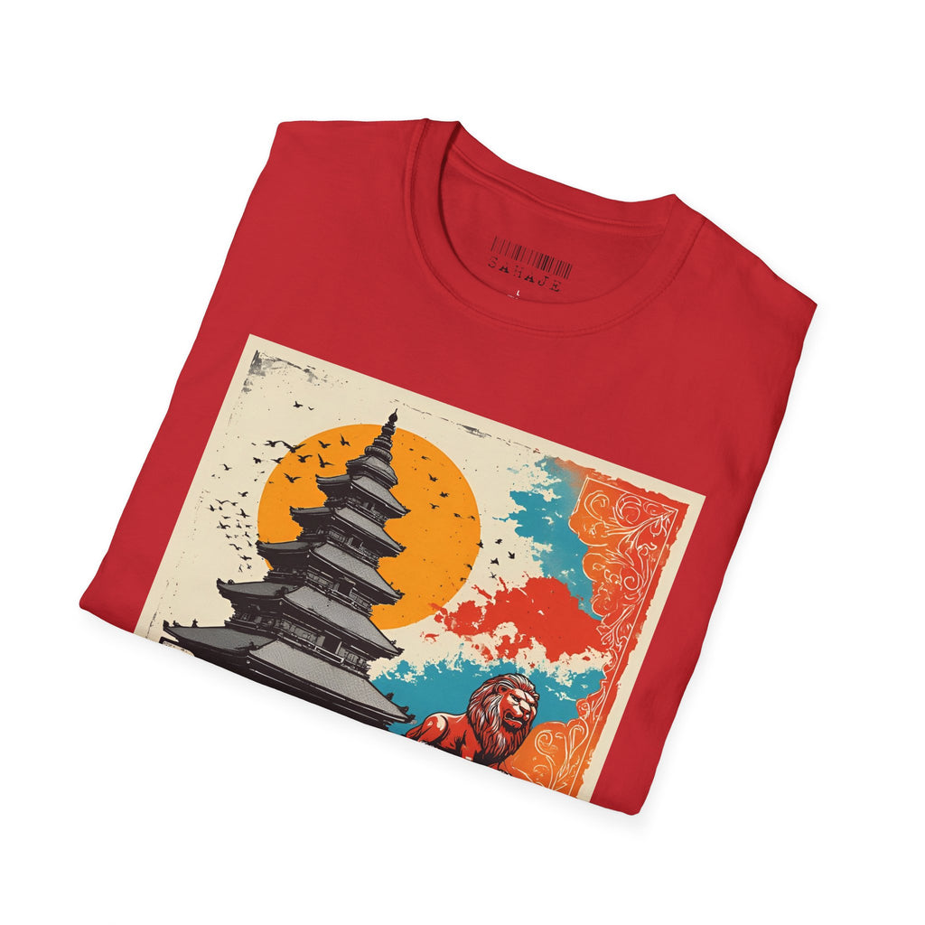 Bhaktapur Vintage Travel T-Shirt – Nepal Pagoda Graphic Tee