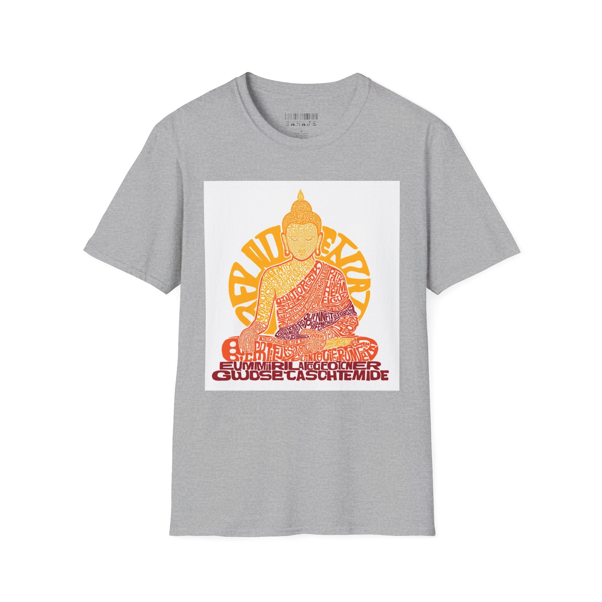 Buddha Graphic Tee — Retro Sun Meditation Shirt