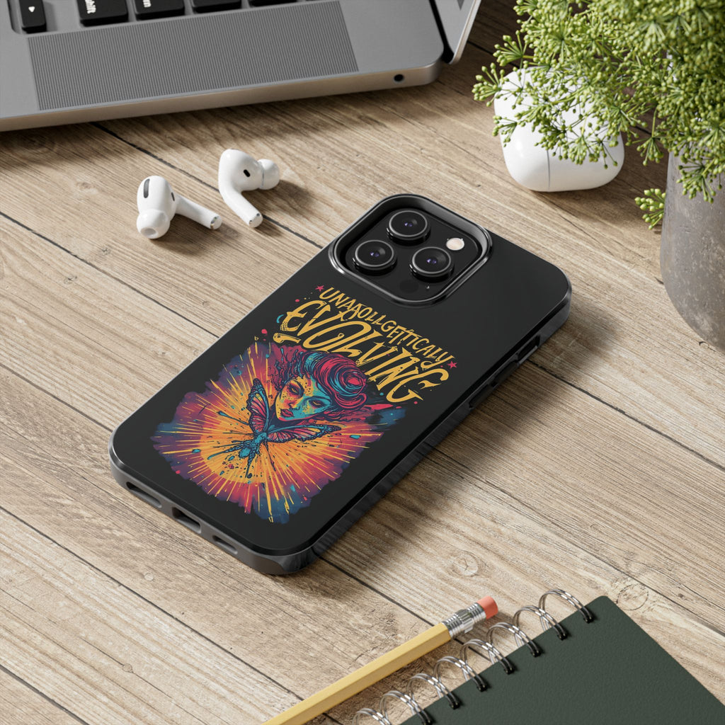Evolving Butterfly Phone Case — "Unapologetically Evolving" Artistic Protective Case