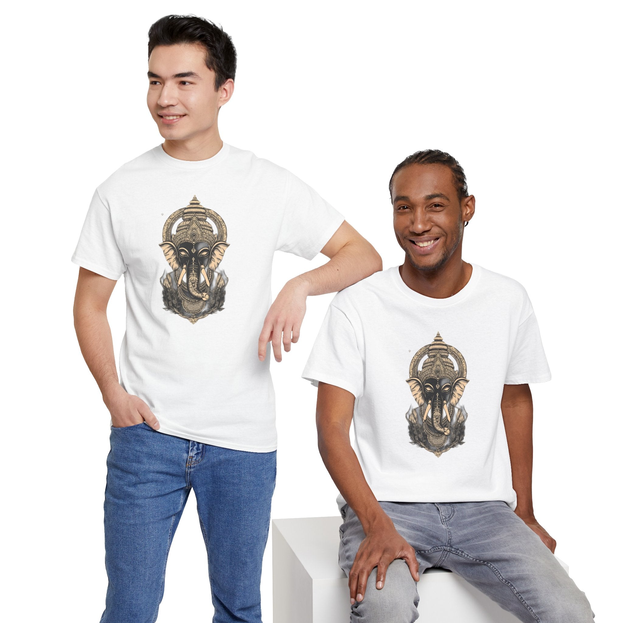 Elephant Mandala T‑Shirt — Spiritual Ganesha-Inspired Graphic Tee