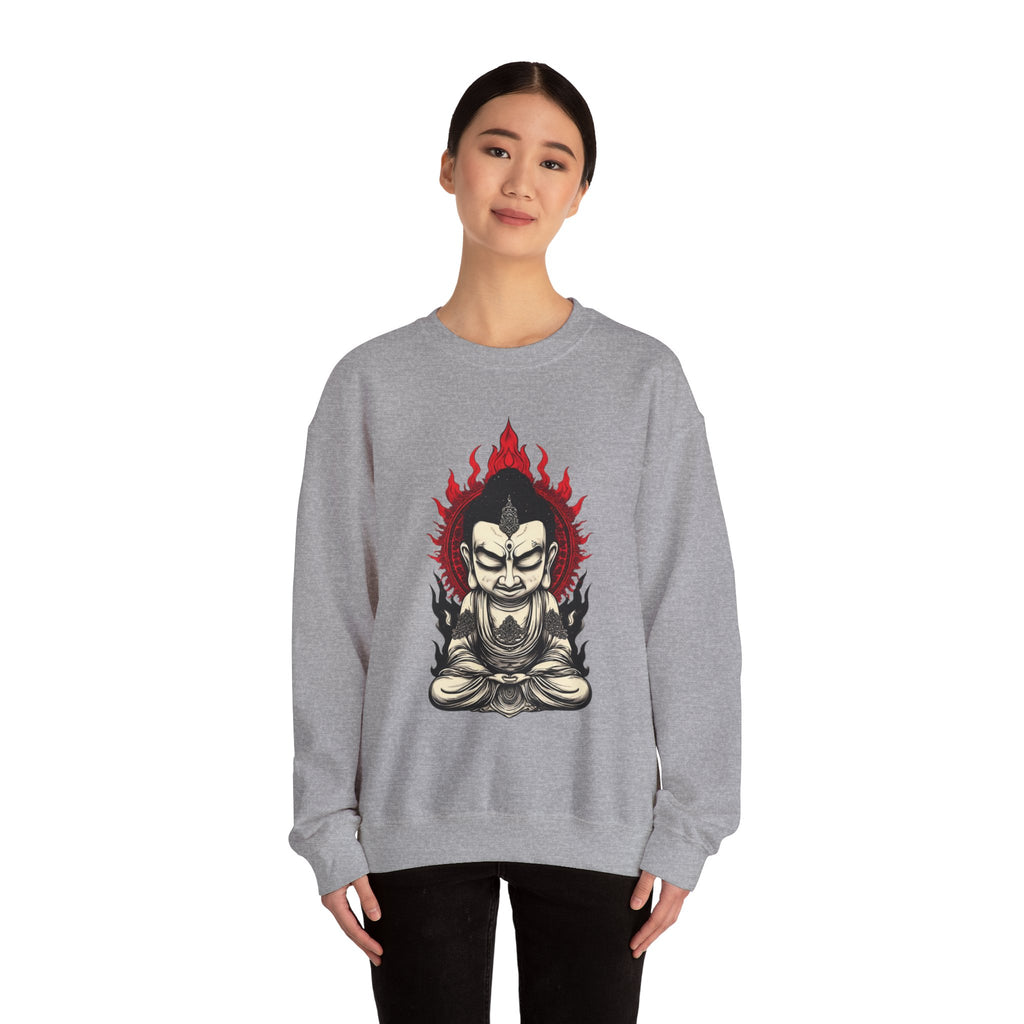 Buddha Flame Crewneck Sweatshirt
