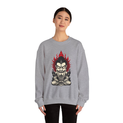 Buddha Flame Crewneck Sweatshirt