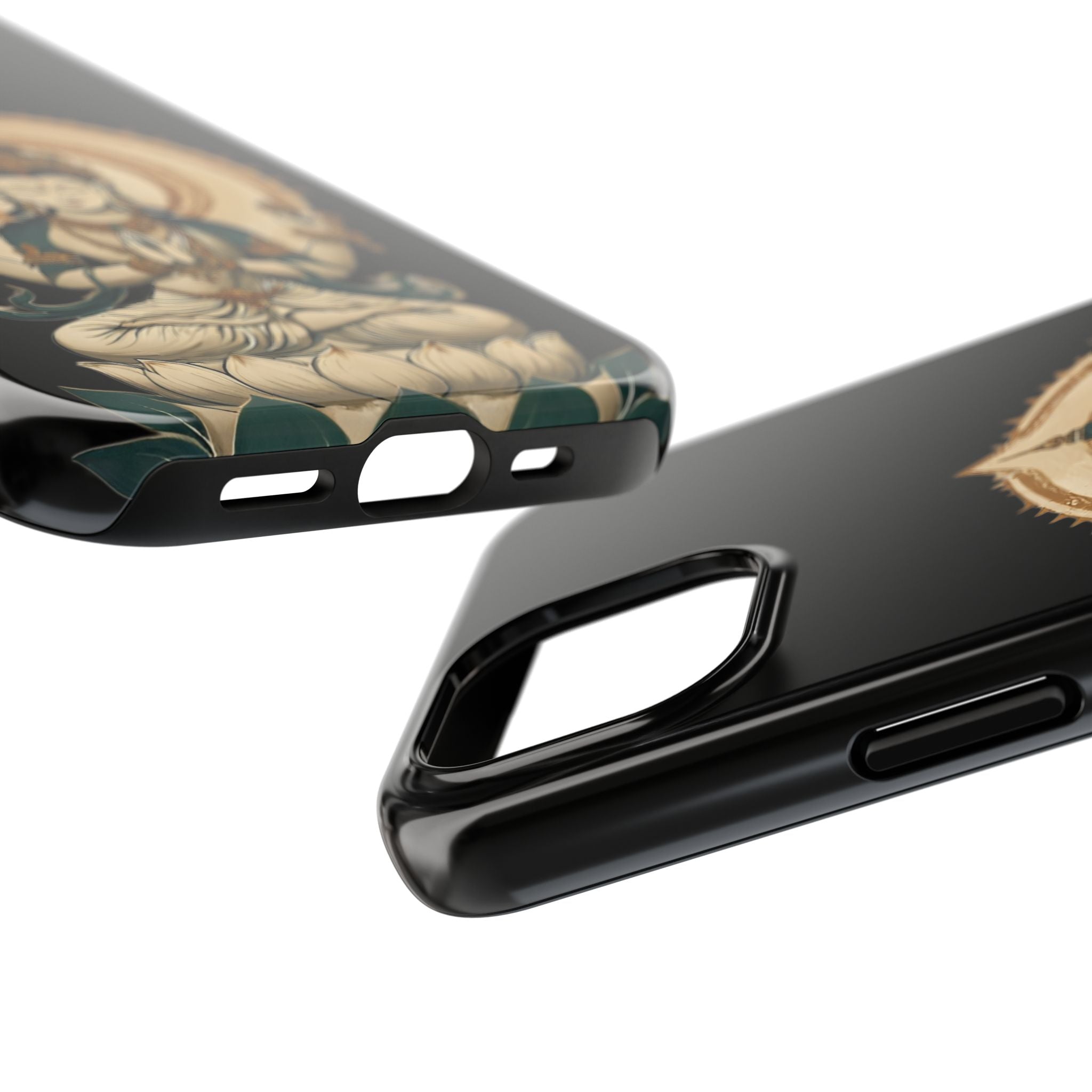 Bodhisattva Lotus Tough Phone Case — Protective Buddhist Meditation Phone Cover