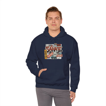 Hoodie — Retro Graffiti “Savage” Street Art Pullover