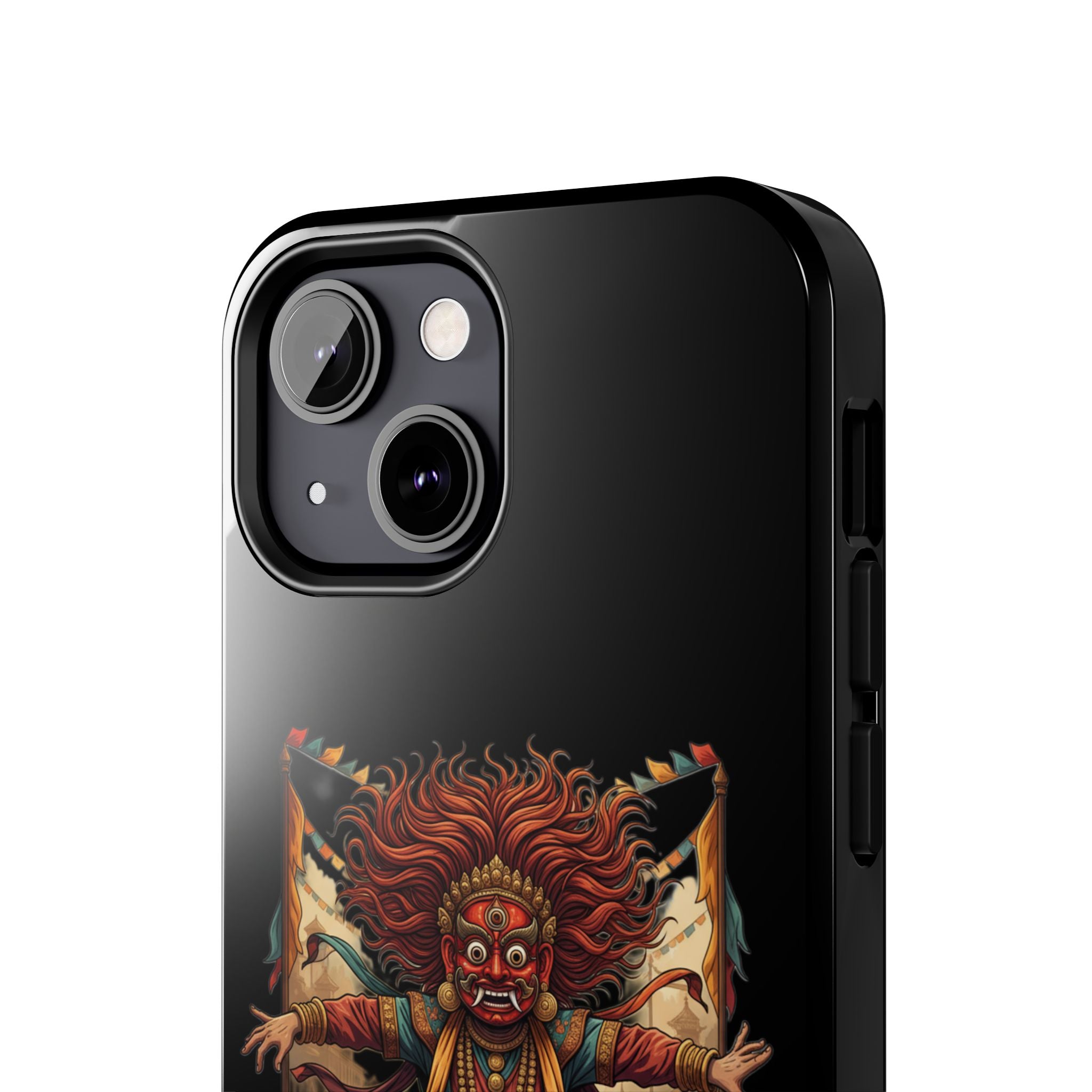 Tibetan Demon Dance Tough Phone Case — Bold Mythic Protective Cover