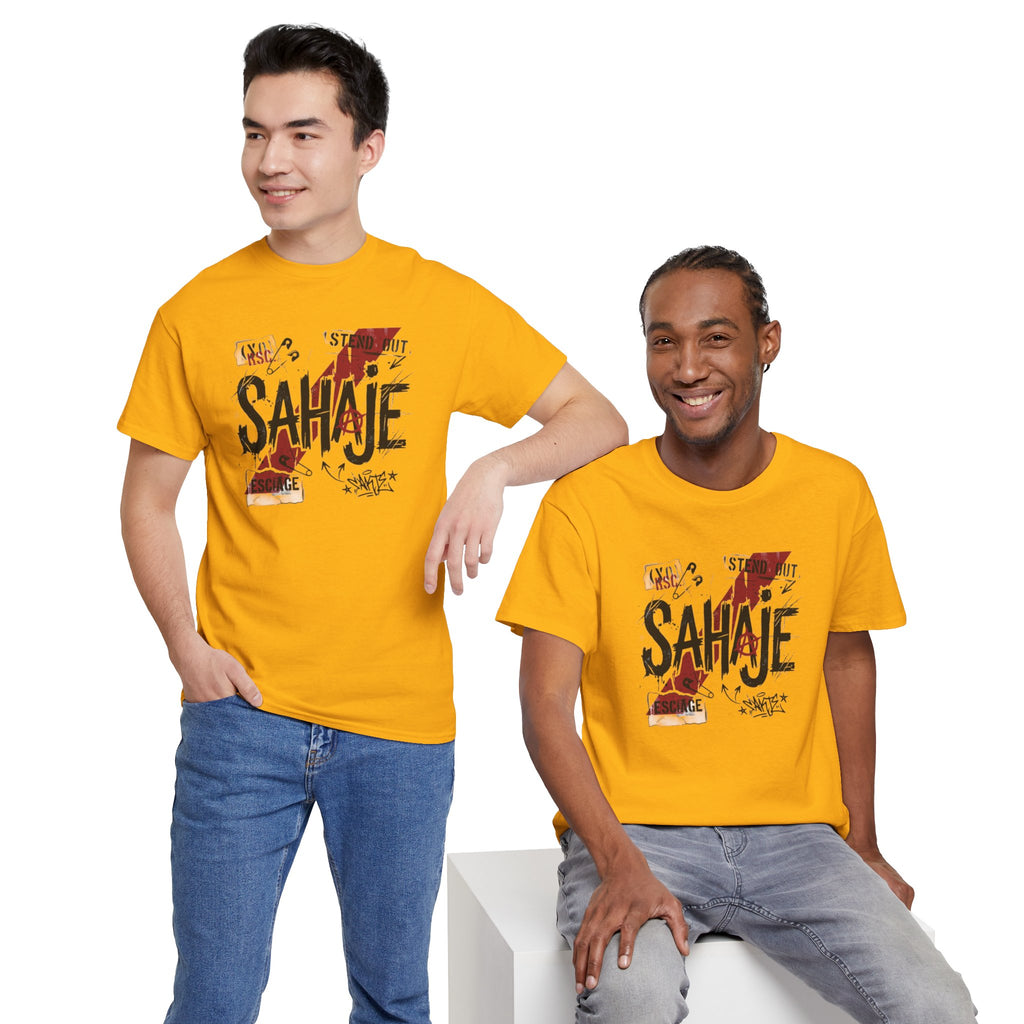 Sahaje Graphic Tee — Street Art Urban Casual T-Shirt