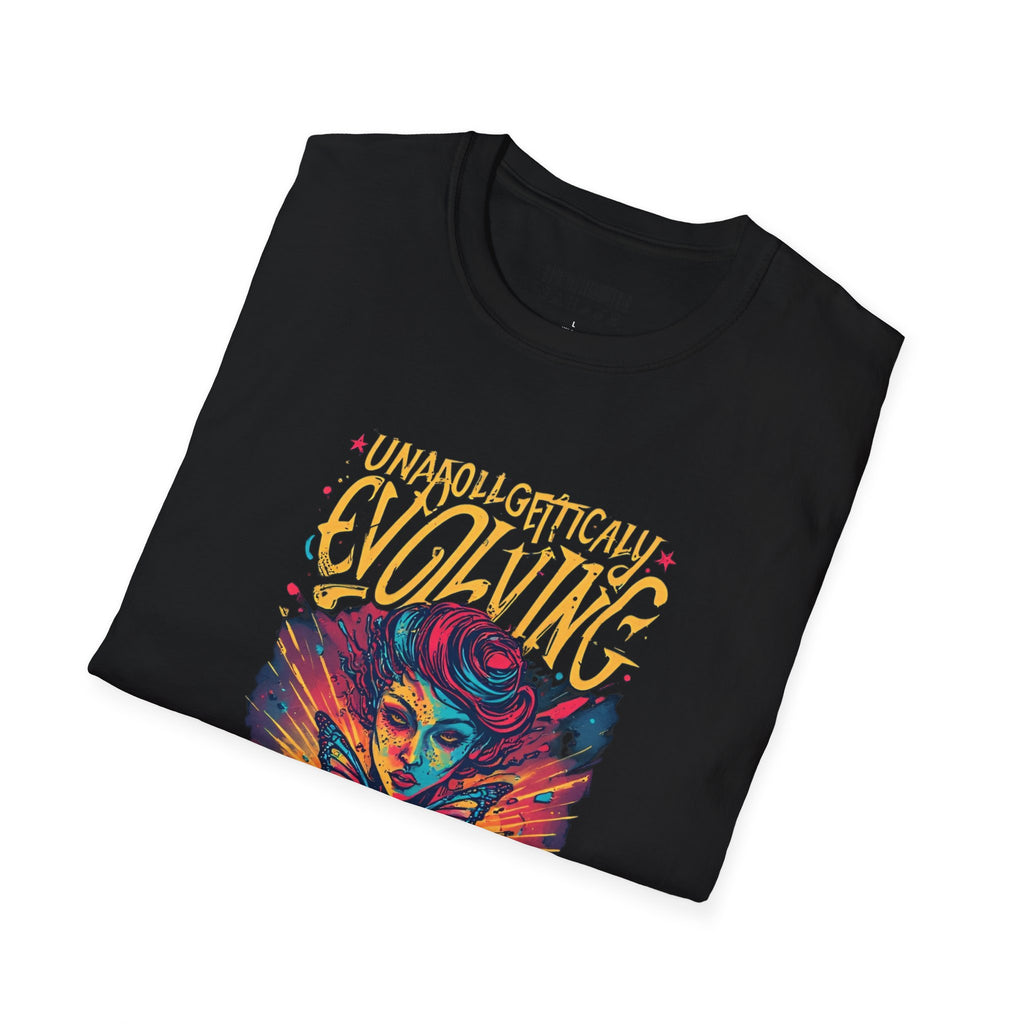 Evolving Butterfly Graphic T-Shirt — "Unapologetically Evolving" Vibrant Psychedelic Tee