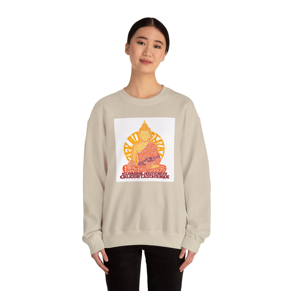 Buddha Graphic Sweatshirt — "Choose Compassion" Meditation Crewneck