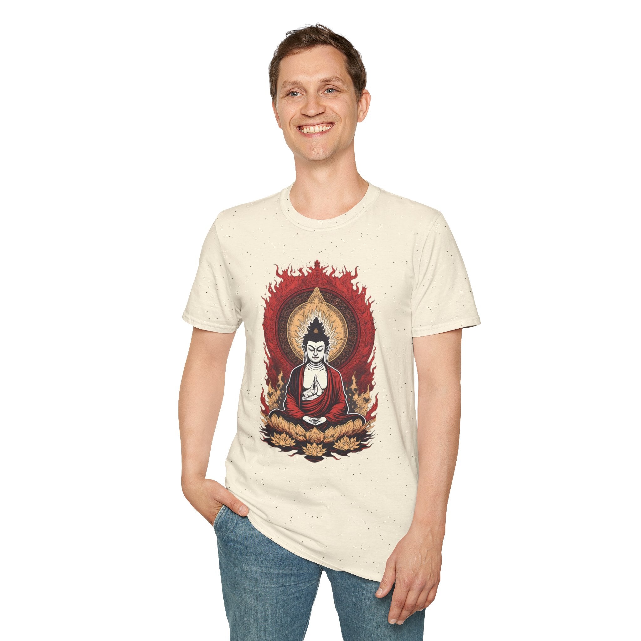 Buddha Lotus Meditation T-Shirt — Zen Buddhist Graphic Tee