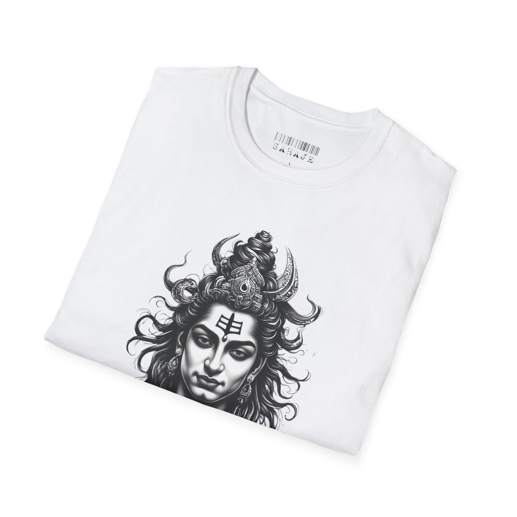 Shiva Portrait T-Shirt – Detailed Hindu Deity Graphic Tee