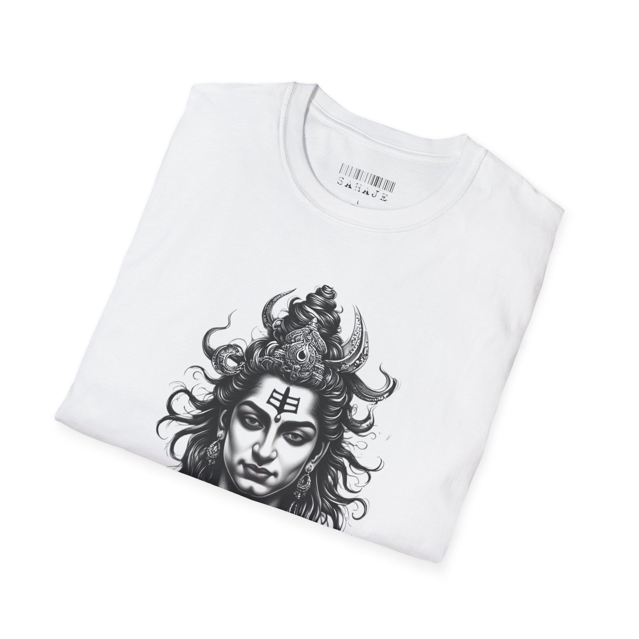 Shiva Portrait T-Shirt – Detailed Hindu Deity Graphic Tee