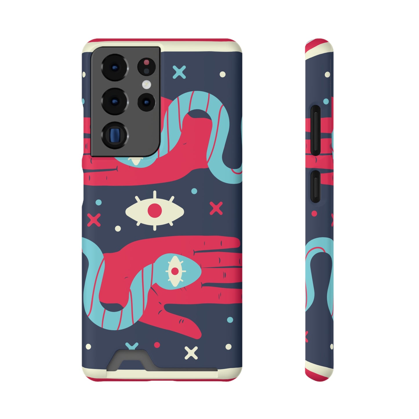Mystical Phone Case with Card Holder - Boho Chic Style, Unique Design for Everyday Use, Perfect Gift for Creatives, Eye-Catching [...]