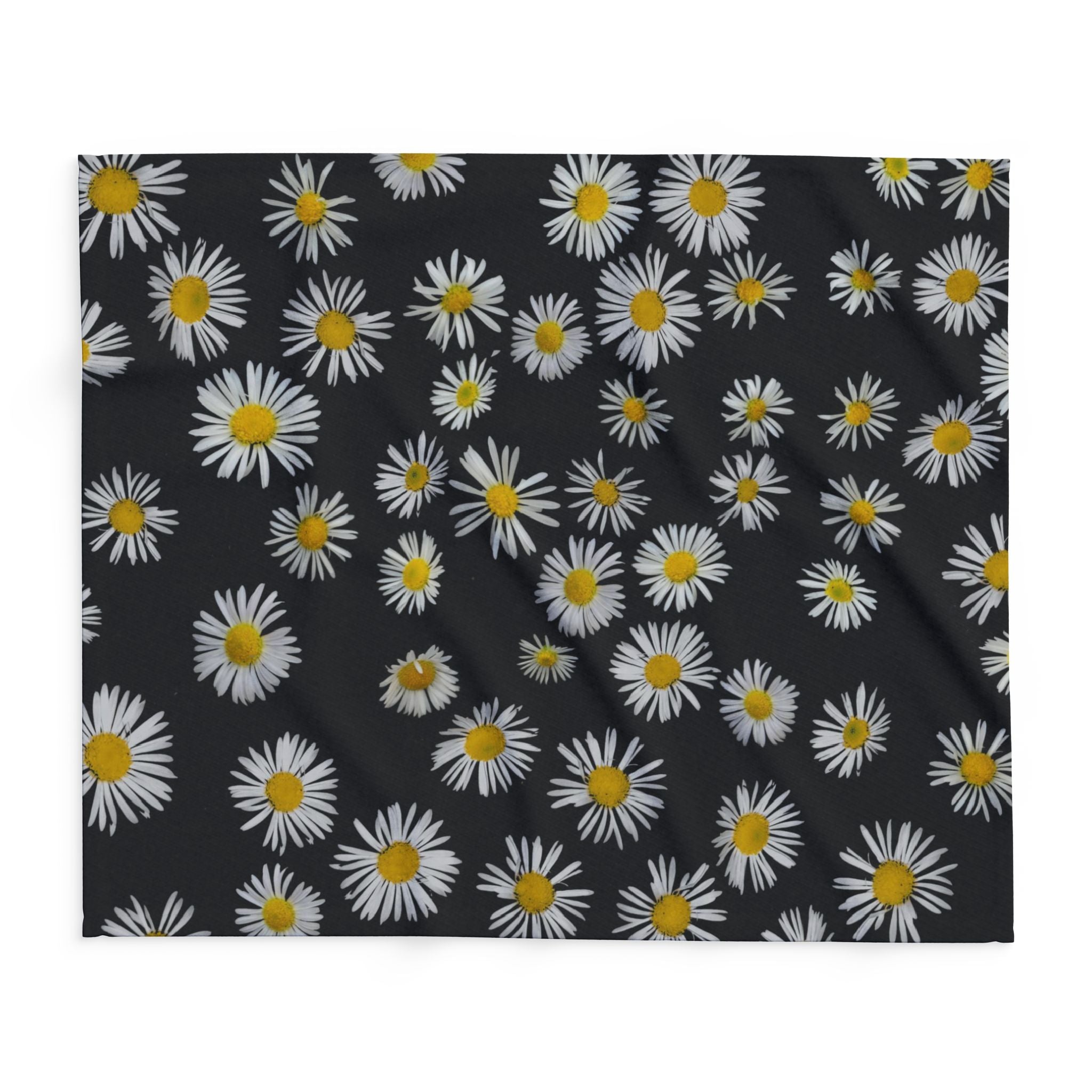 Daisy Scatter Arctic Fleece Blanket — Cozy Floral Throw