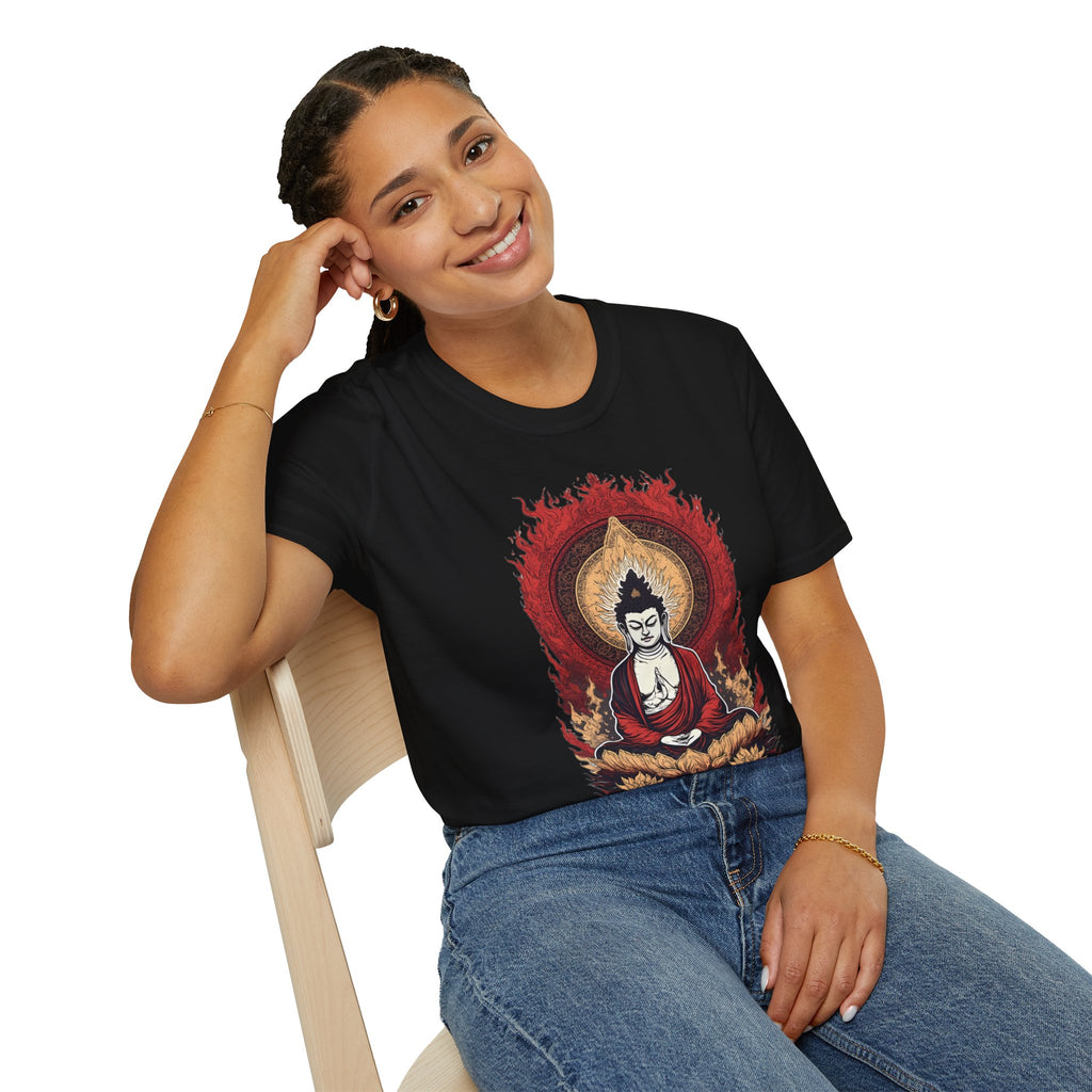 Buddha Lotus Meditation T-Shirt — Zen Buddhist Graphic Tee