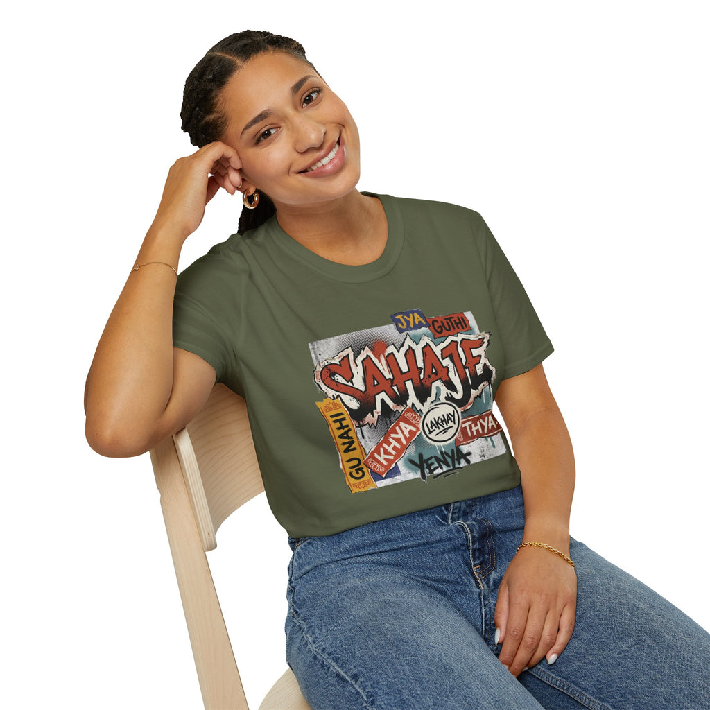 T-Shirt , Sahaje brand's Streetwear , local craftmanship - Perfect gift for Men and Women