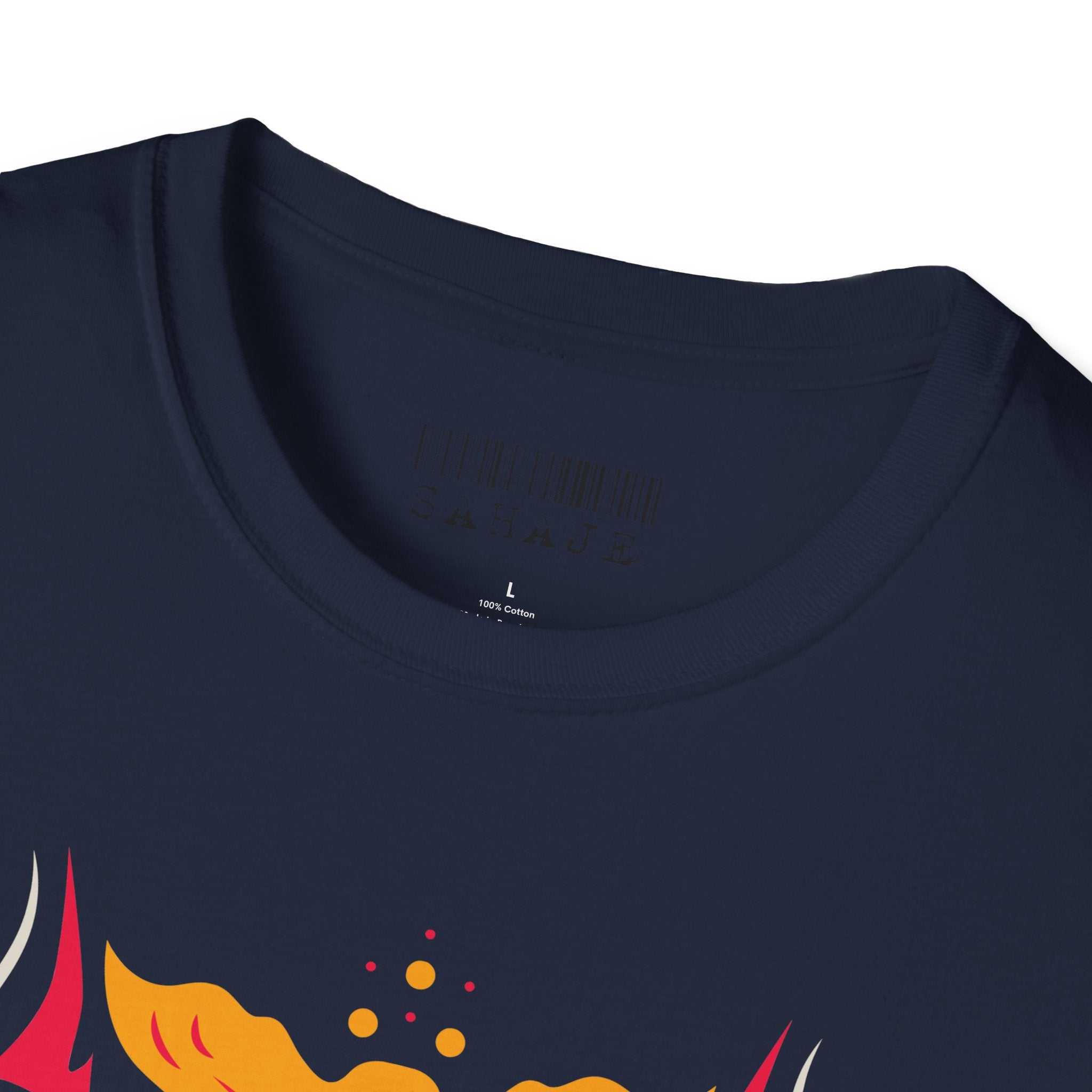 Sahaje Floral Snake Graphic T‑Shirt — Colorful Botanical Serpent Tee