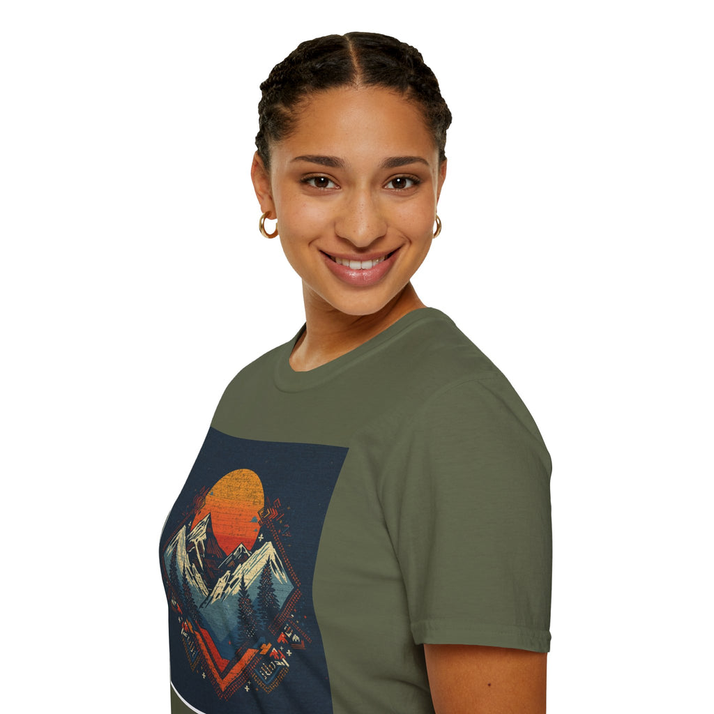 Retro Mountain Sunset T-Shirt