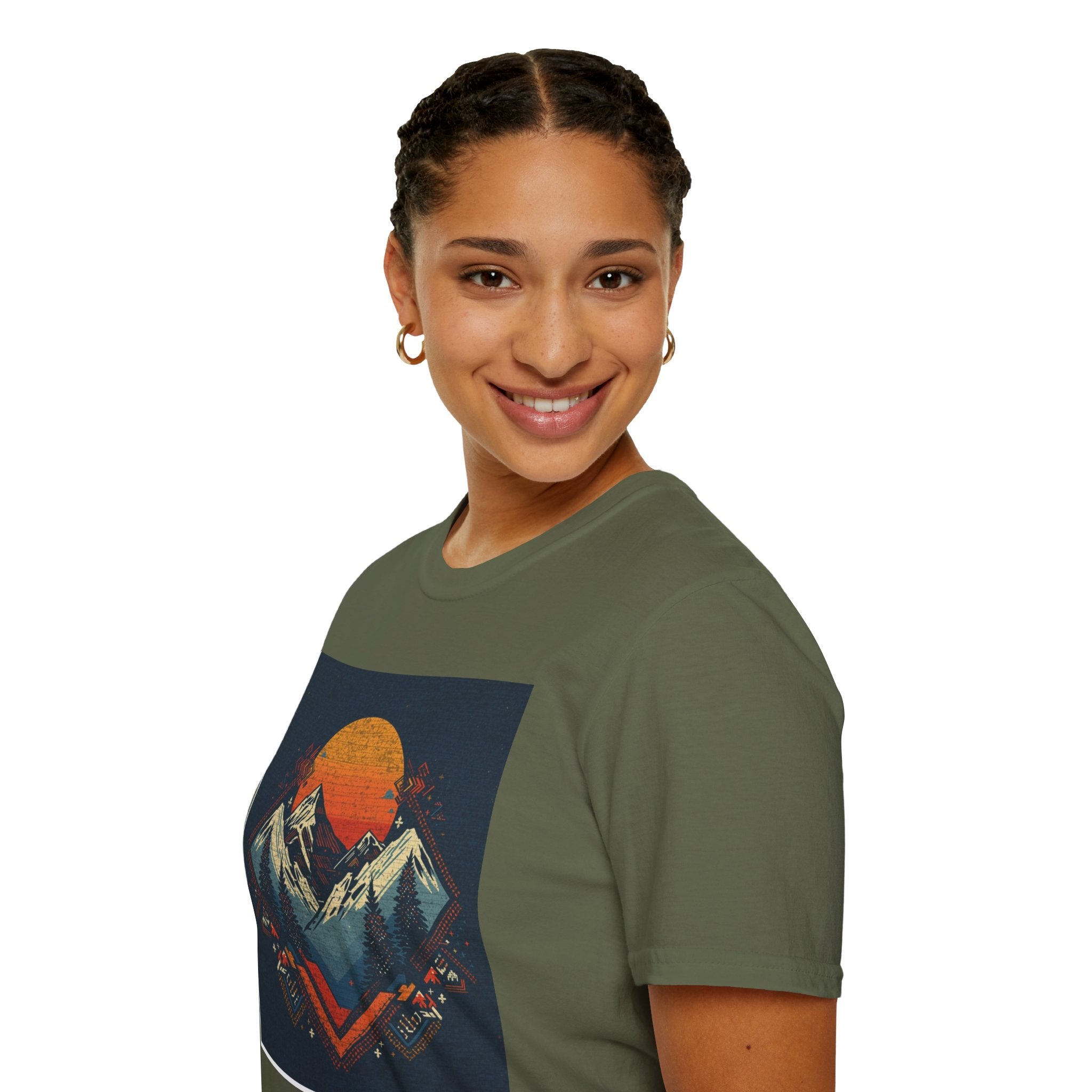 Retro Mountain Sunset T-Shirt