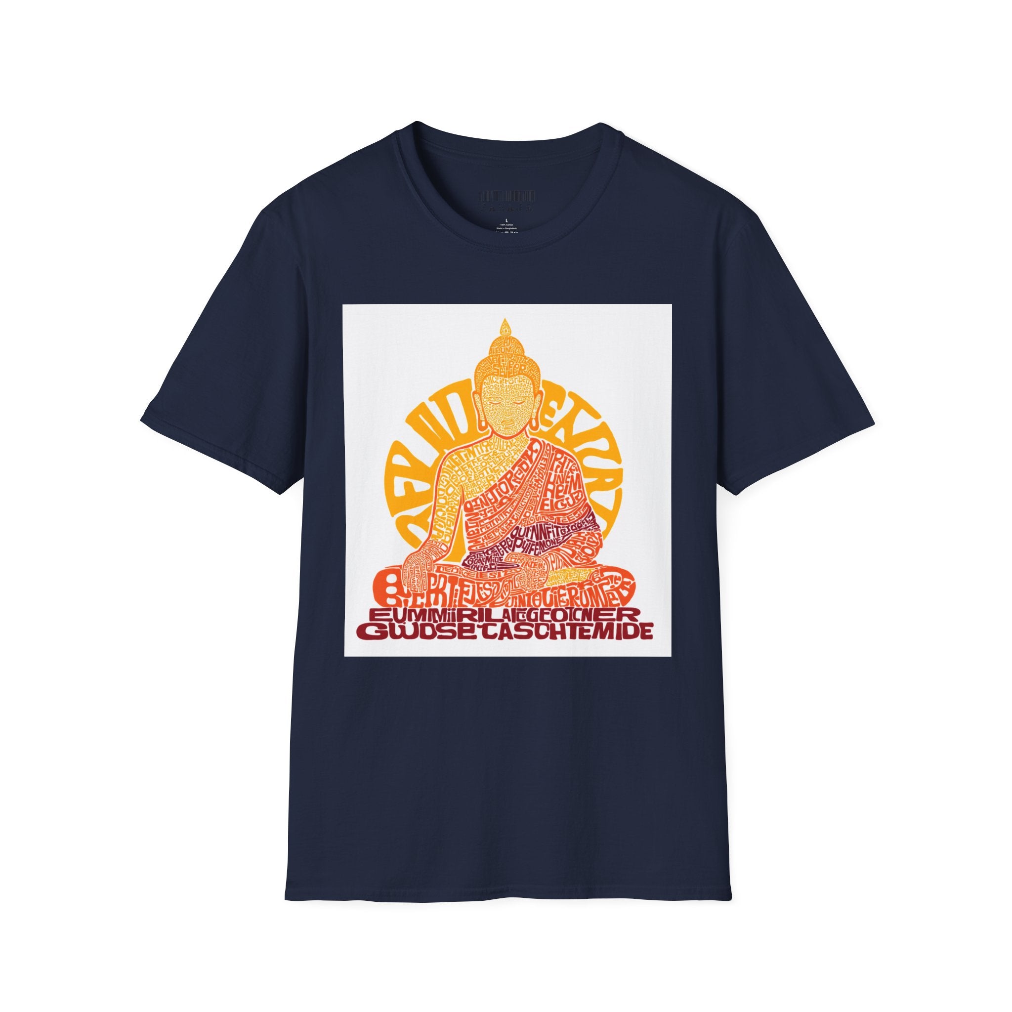 Buddha Graphic Tee — Retro Sun Meditation Shirt