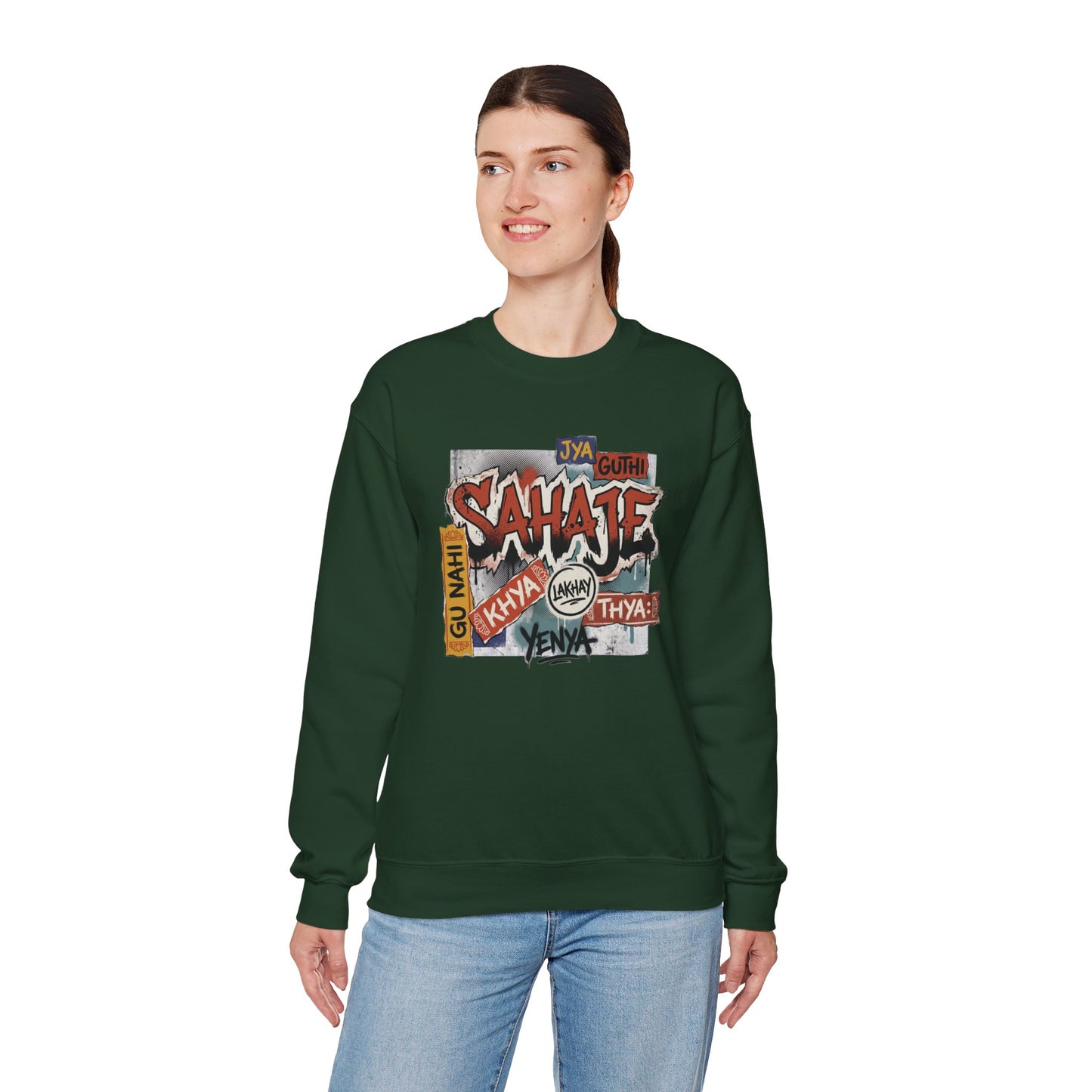 Sahajee Graphic Crewneck Sweatshirt — Urban Tagline Streetwear