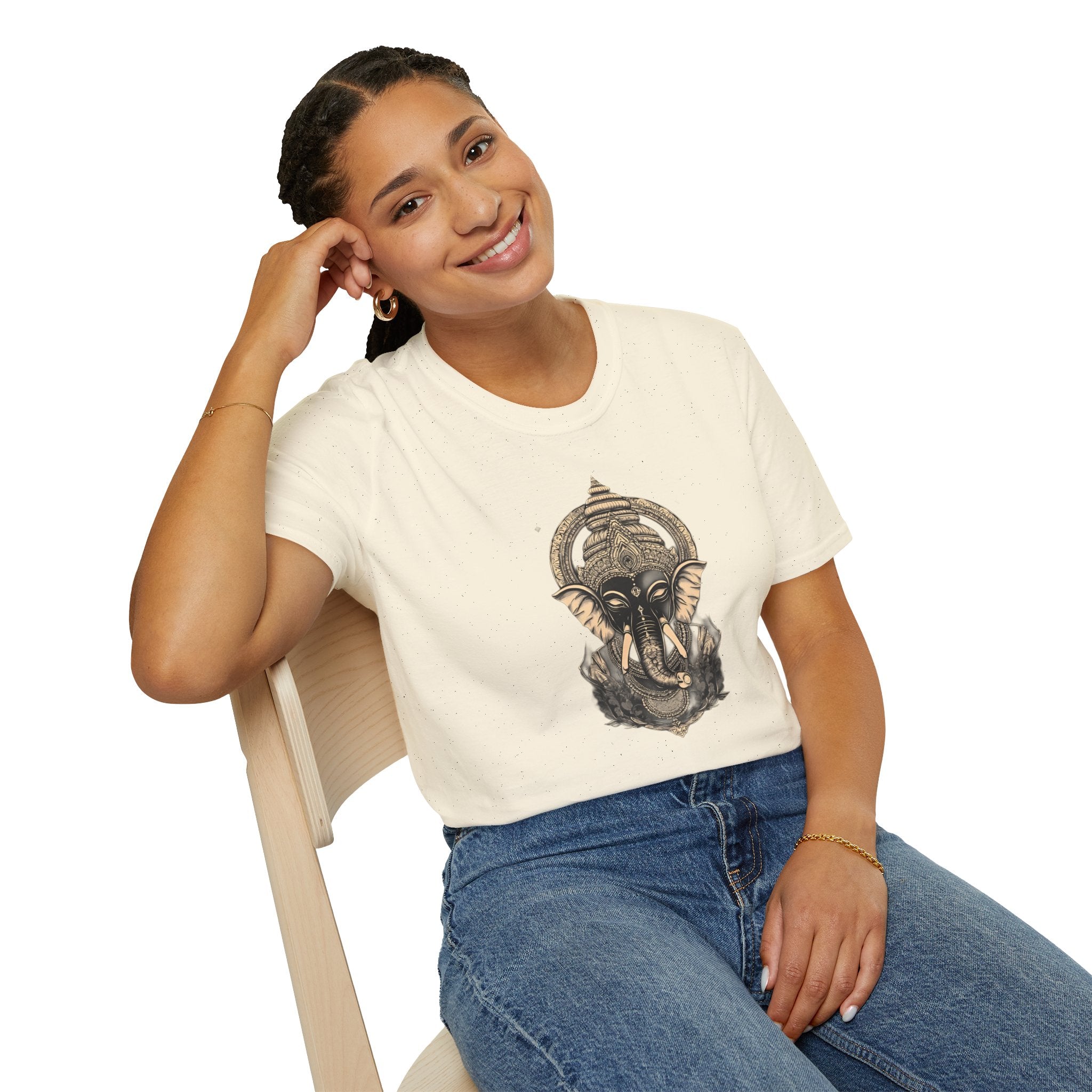 Elephant Mandala T-Shirt — Spiritual Ganesha Graphic Tee