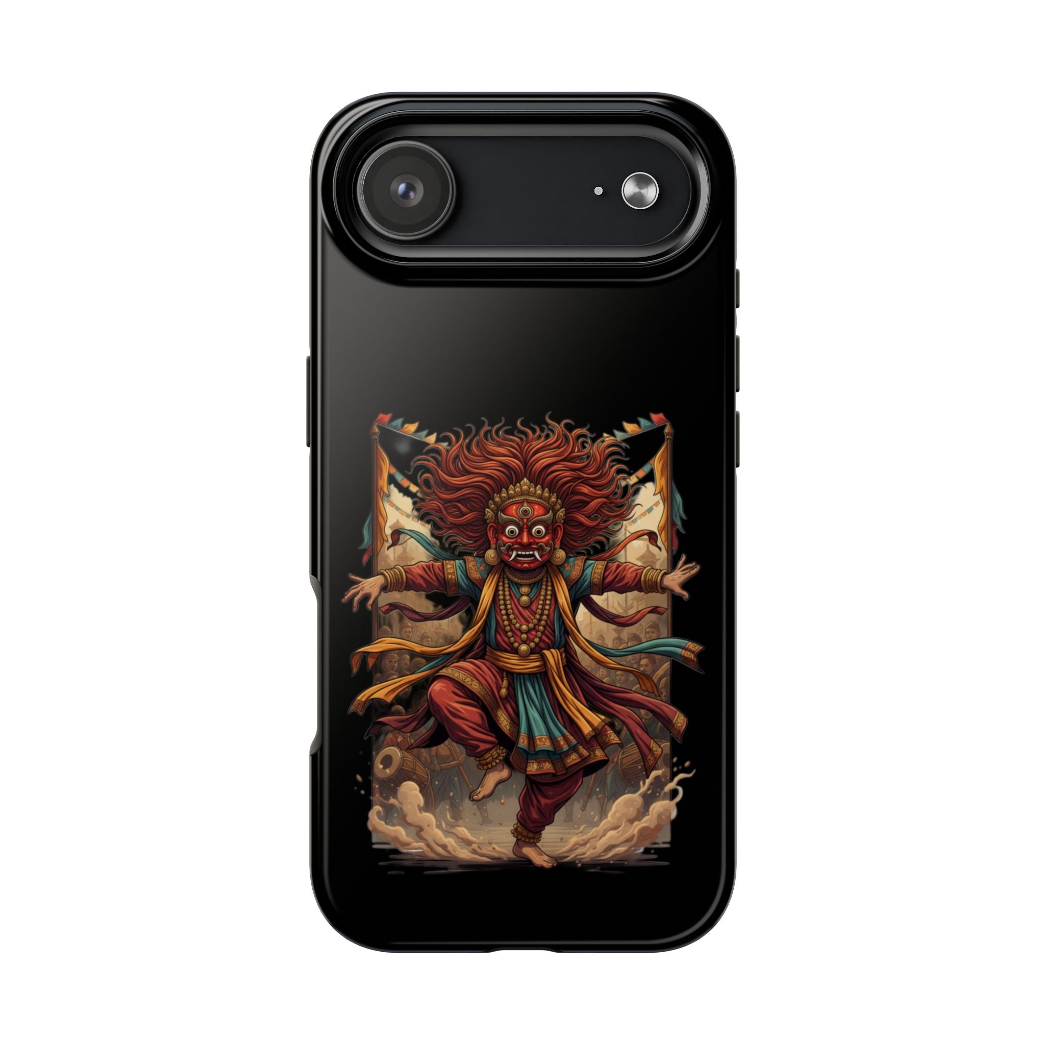 Tibetan Demon Dance Tough Phone Case — Bold Mythic Protective Cover
