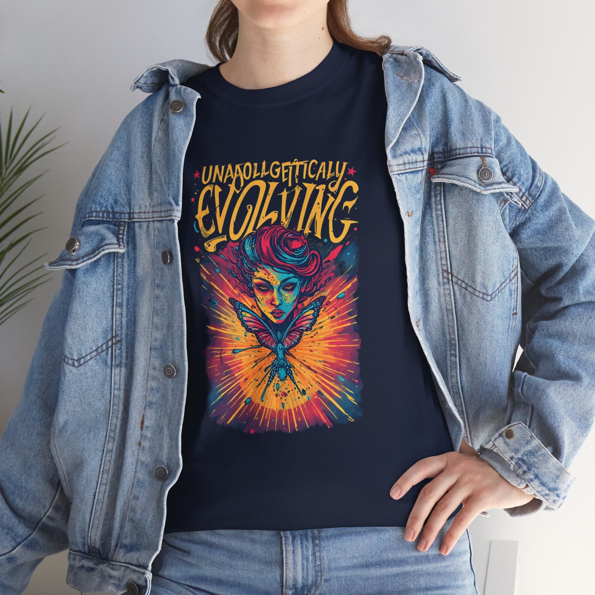 Evolving Alien Graphic Tee — "Unnaturally Evolving" Sci‑Fi Art T-Shirt